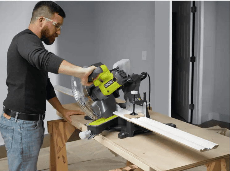 RYOBI Miter Saw TSS121 12 in. Sliding Compound with LED - MartDiscover.com
