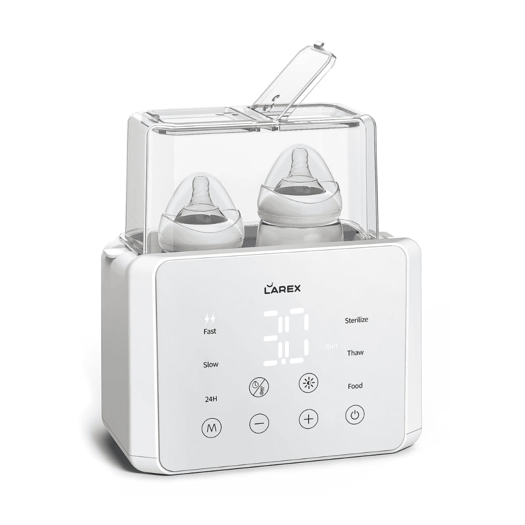 Larex Double Bottle Warmer, 11in1 Fast Baby Bottle Warmer for