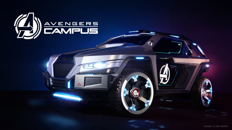 The Avengers Deployment Vehicle Arrives at Disneyland Paris Marvel