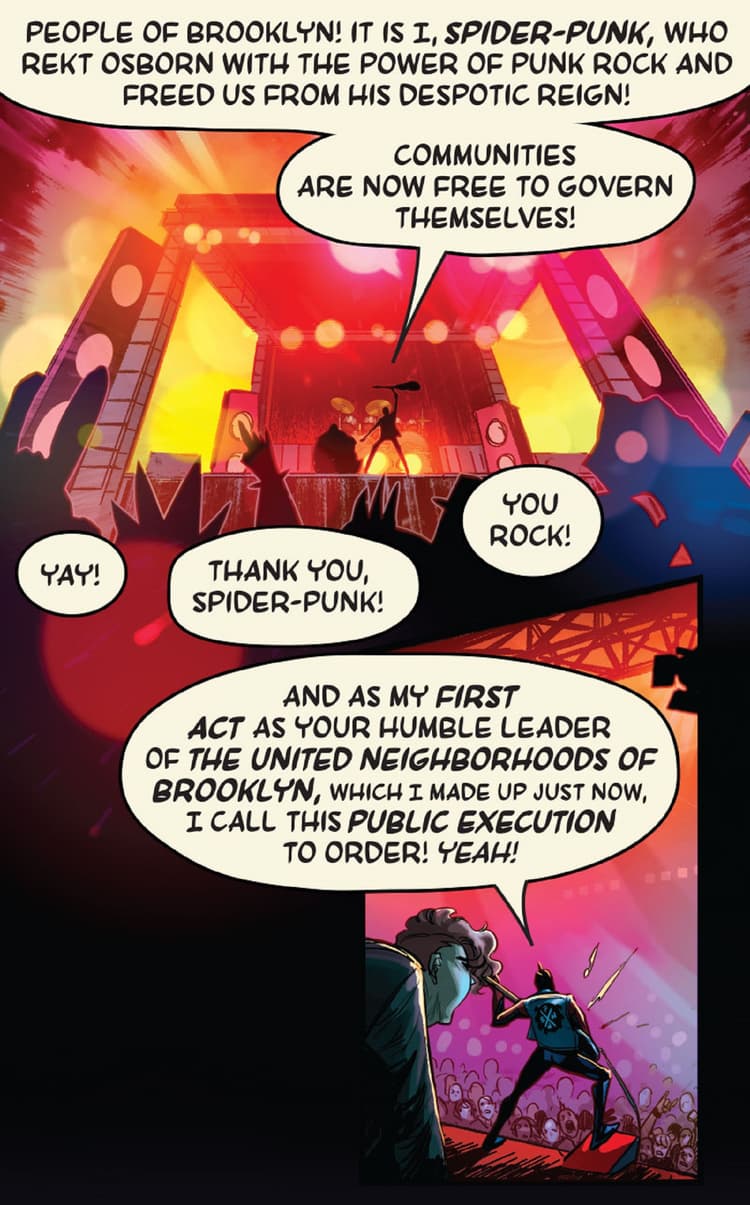 SpiderPunk Takes On Punk Rock Carnage to Save Brooklyn Marvel