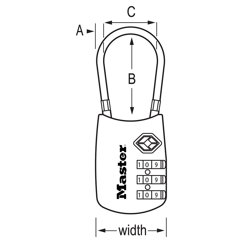 4688D Combination Lock Master Lock