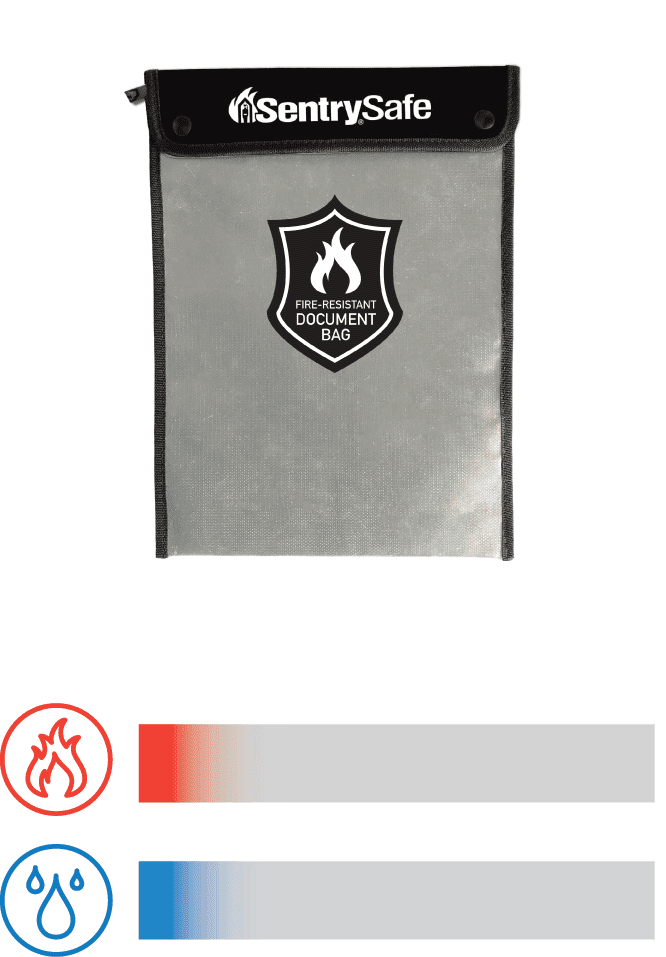 SentrySafe FBWLZ0 Fire Bag 1st In Padlocks