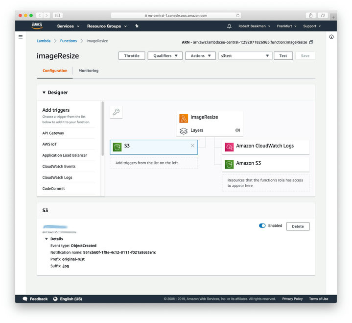 Resize images from s3 with AWS Lambda and Rust Blog