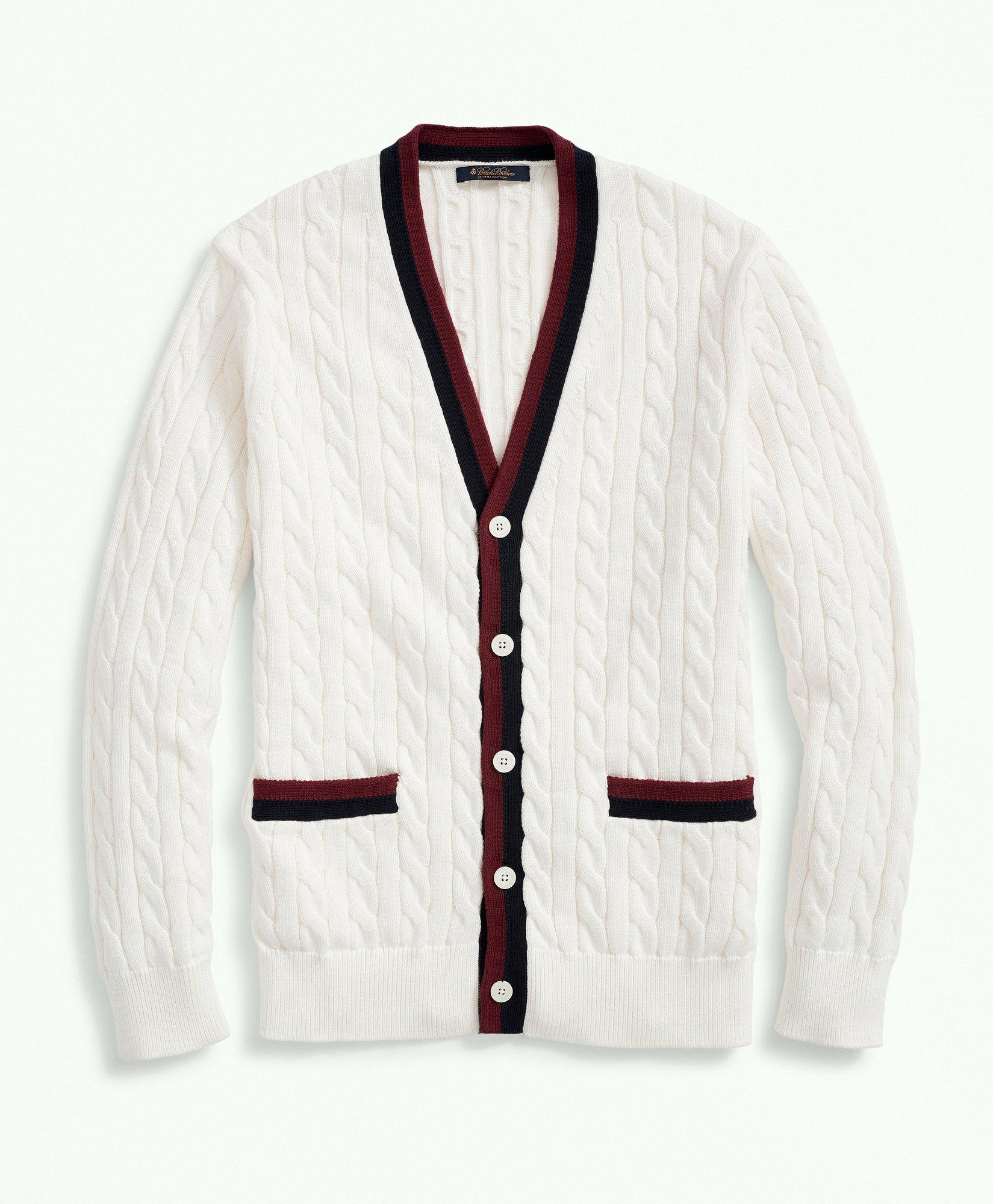 Supima® Cotton Tennis Cardigan