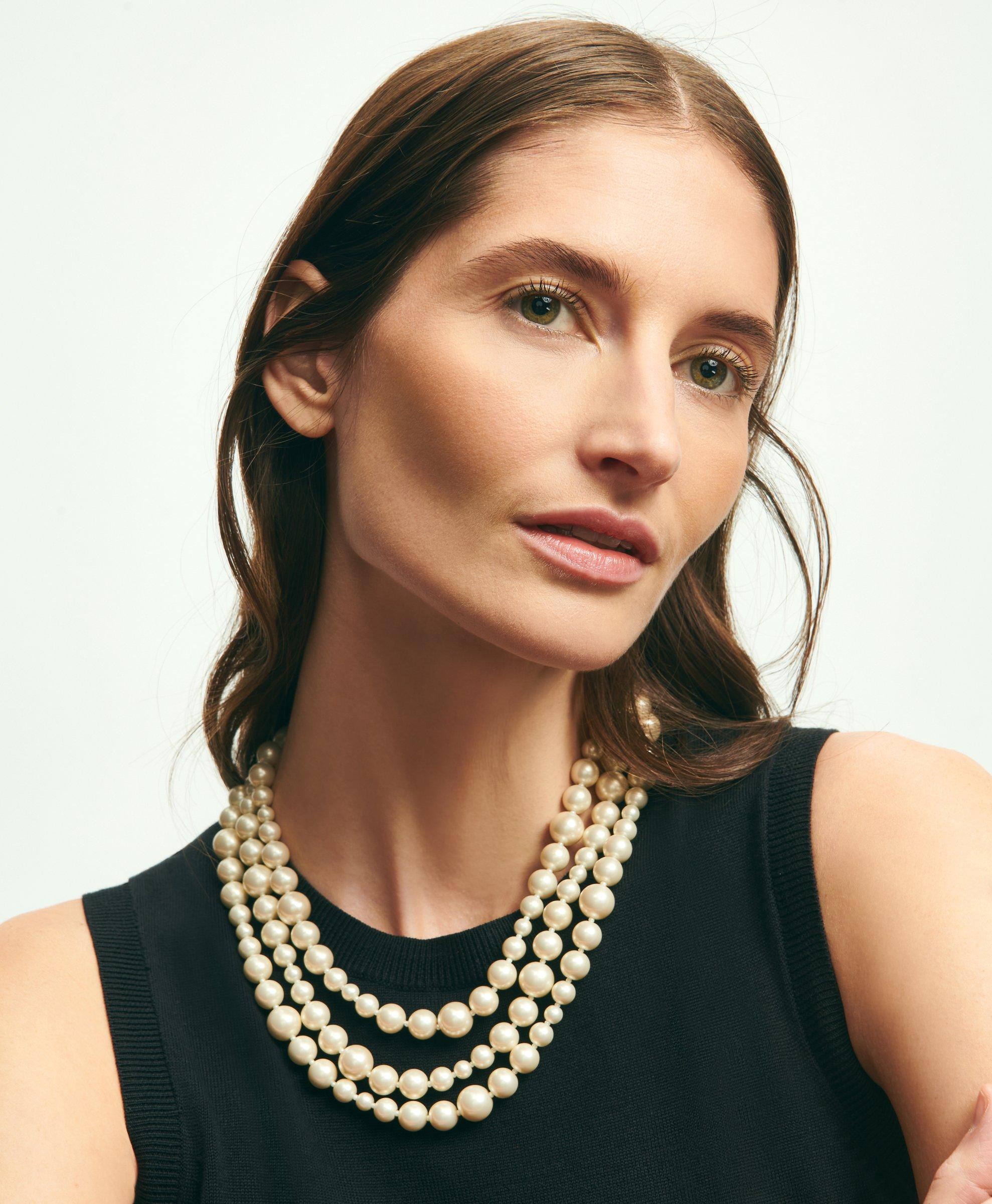 ThreeRope Pearl Necklace