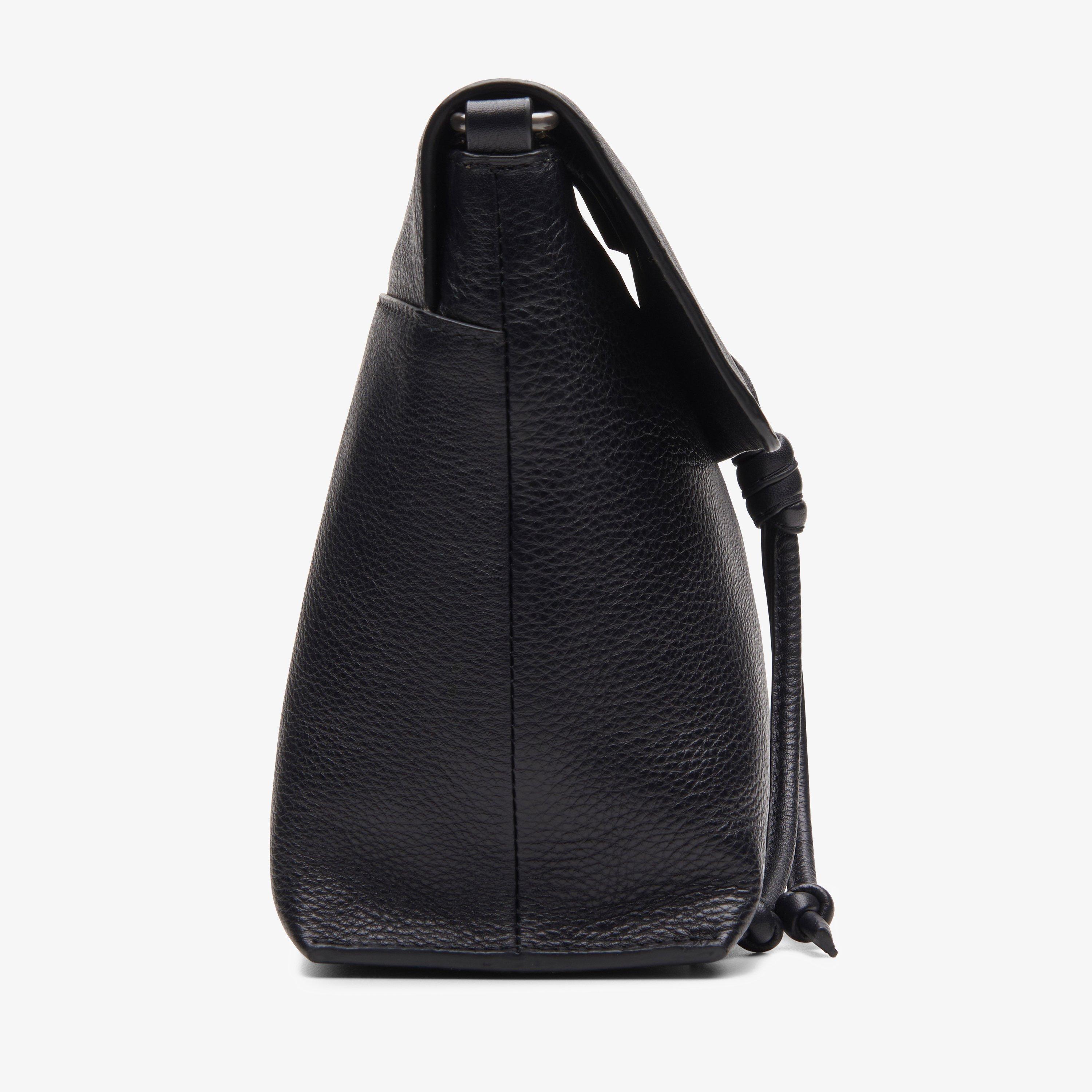 Womens Torria Soft Black Leather Across Body Bag Clarks Outlet