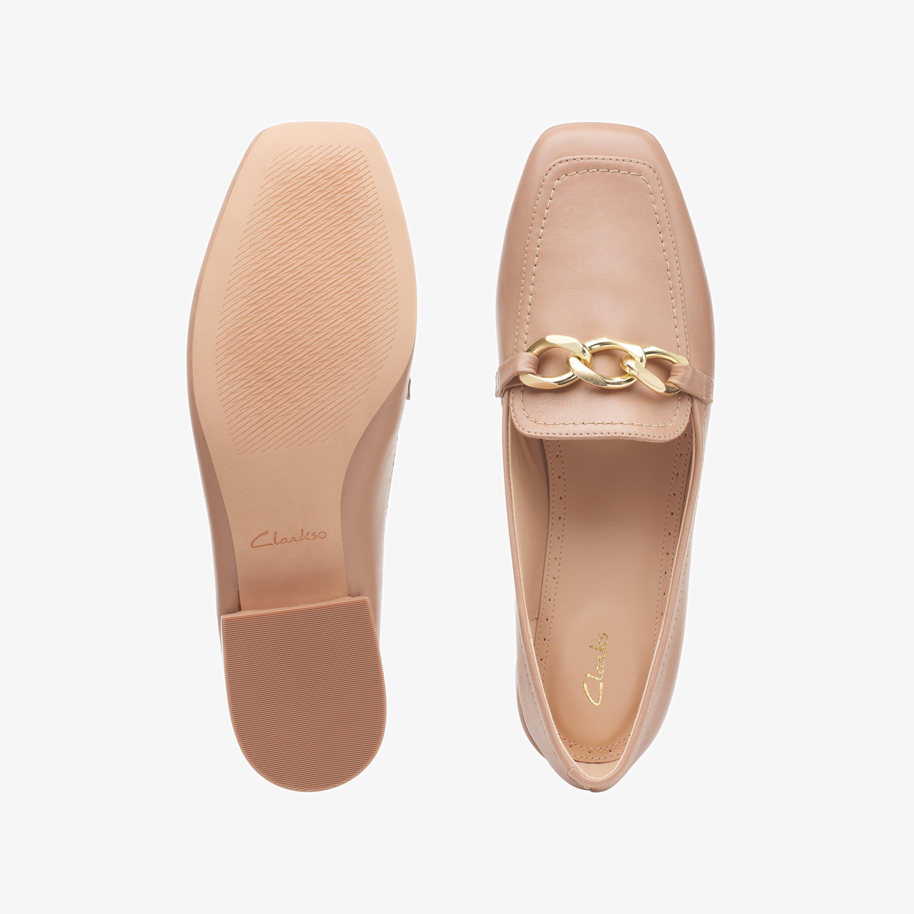 WOMENS Seren30 Step Praline Leather Loafers Clarks Outlet