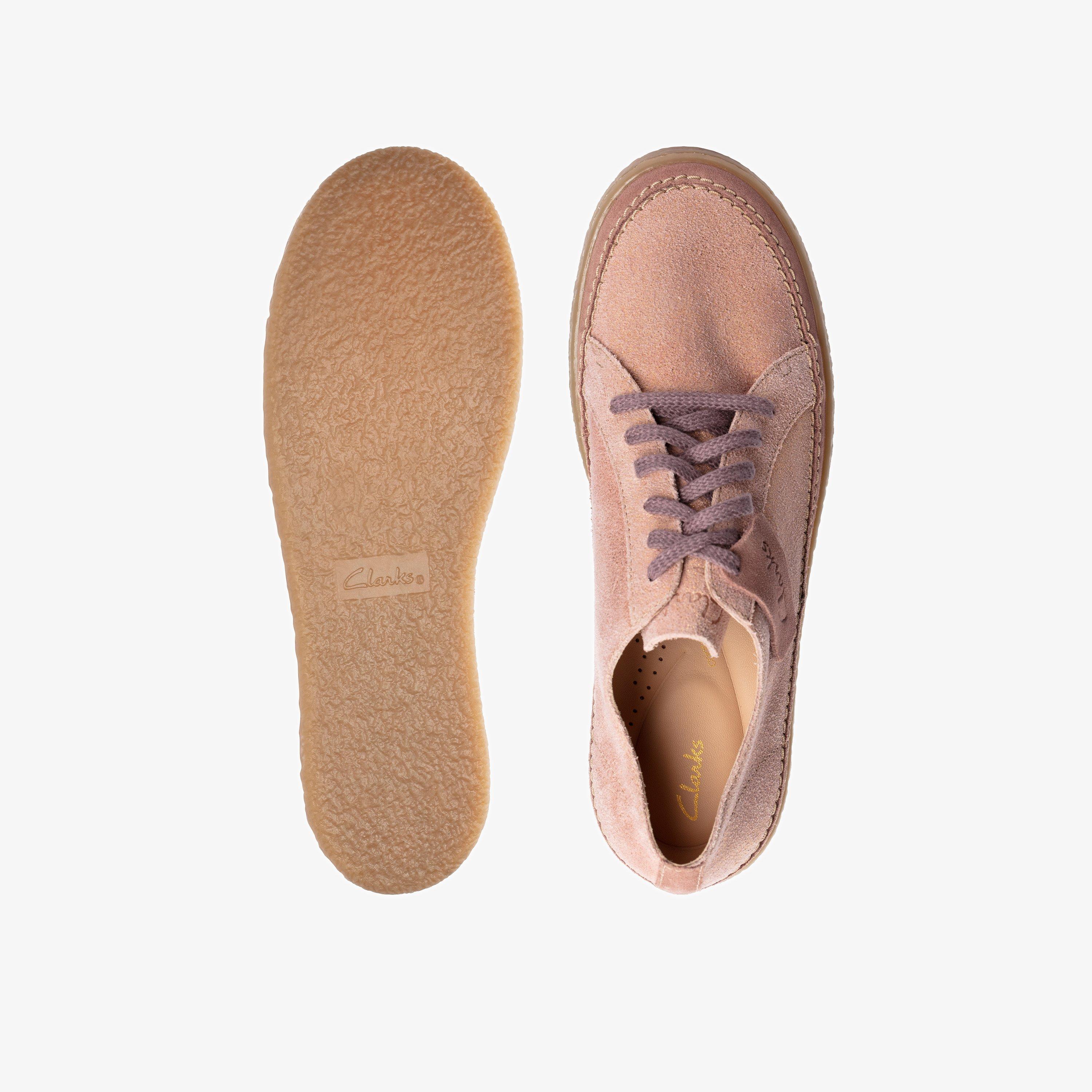 Womens Barleigh Lace Pink Metallic Derby Shoes Clarks Outlet