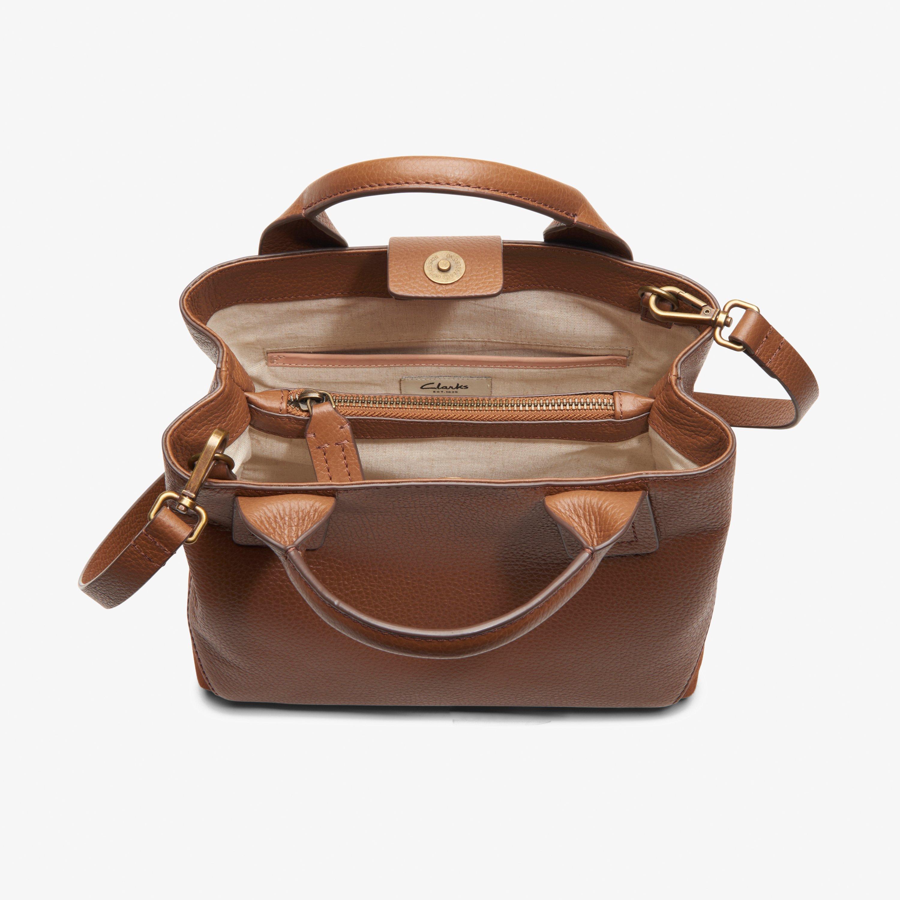 Womens The Pimsey Small Tan Leather Tote Bag Clarks Outlet