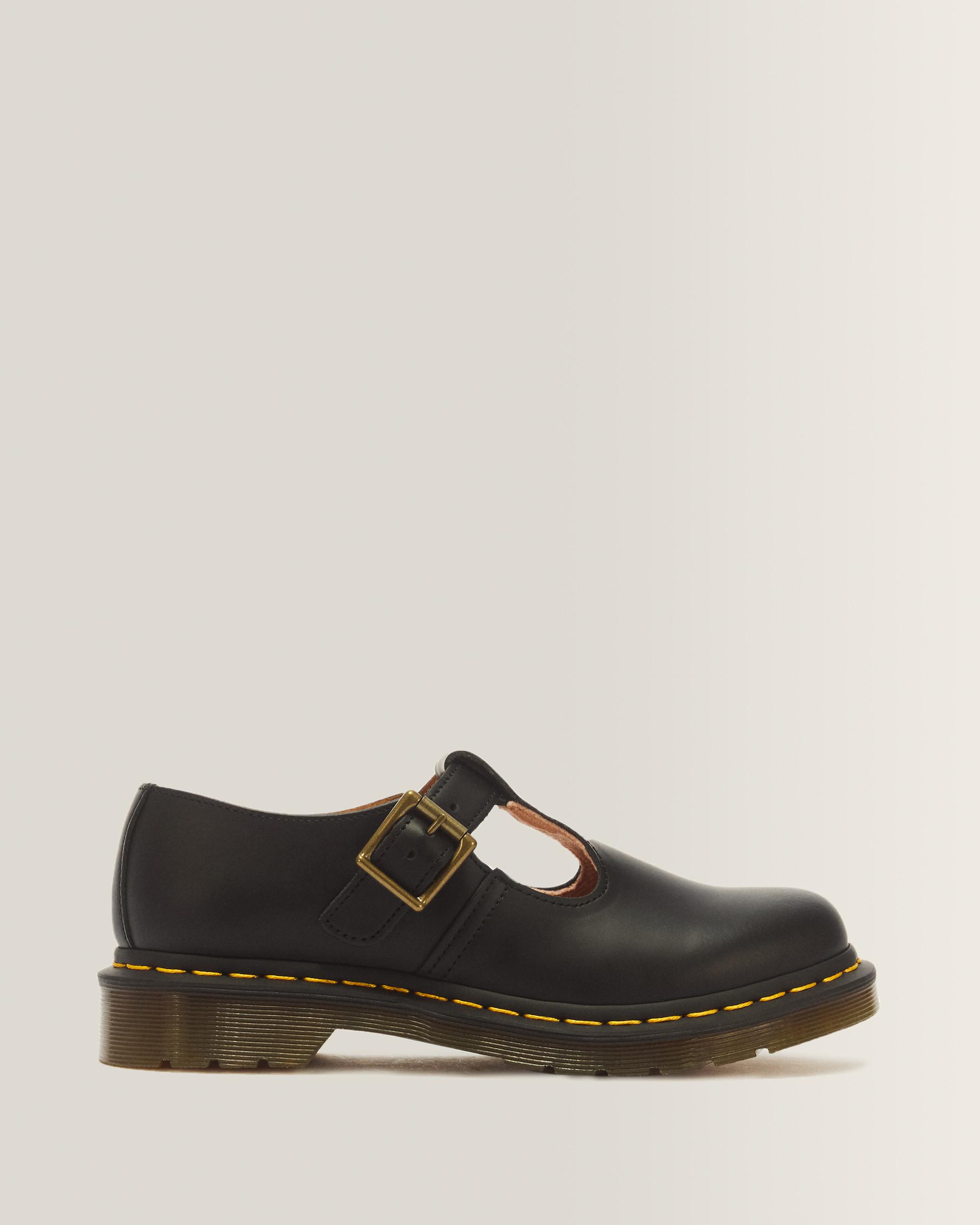 Polley Smooth Leather Mary Janes Dr. Martens