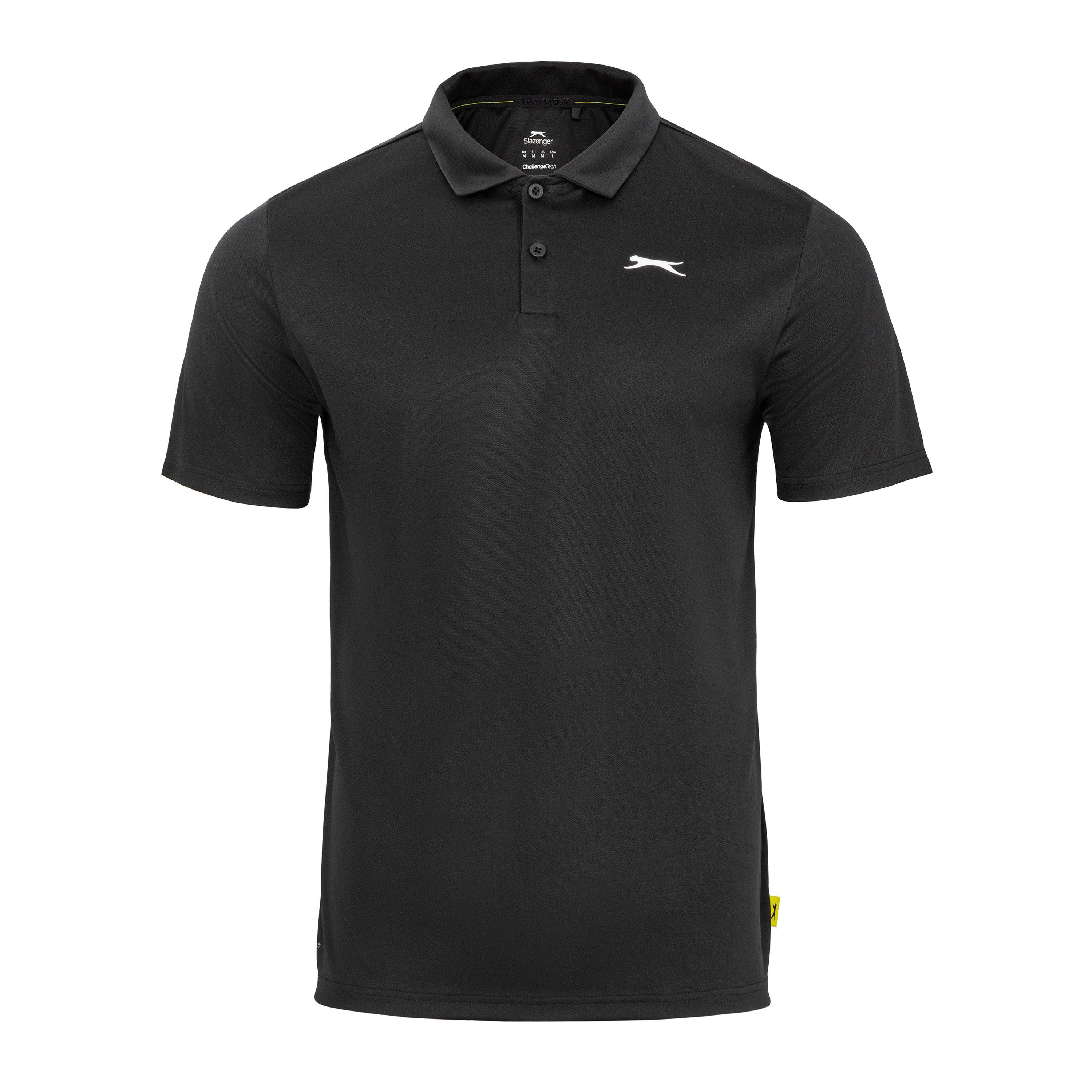Slazenger Golf Solid Polo Shirt Mens Short Sleeve Performance Polos
