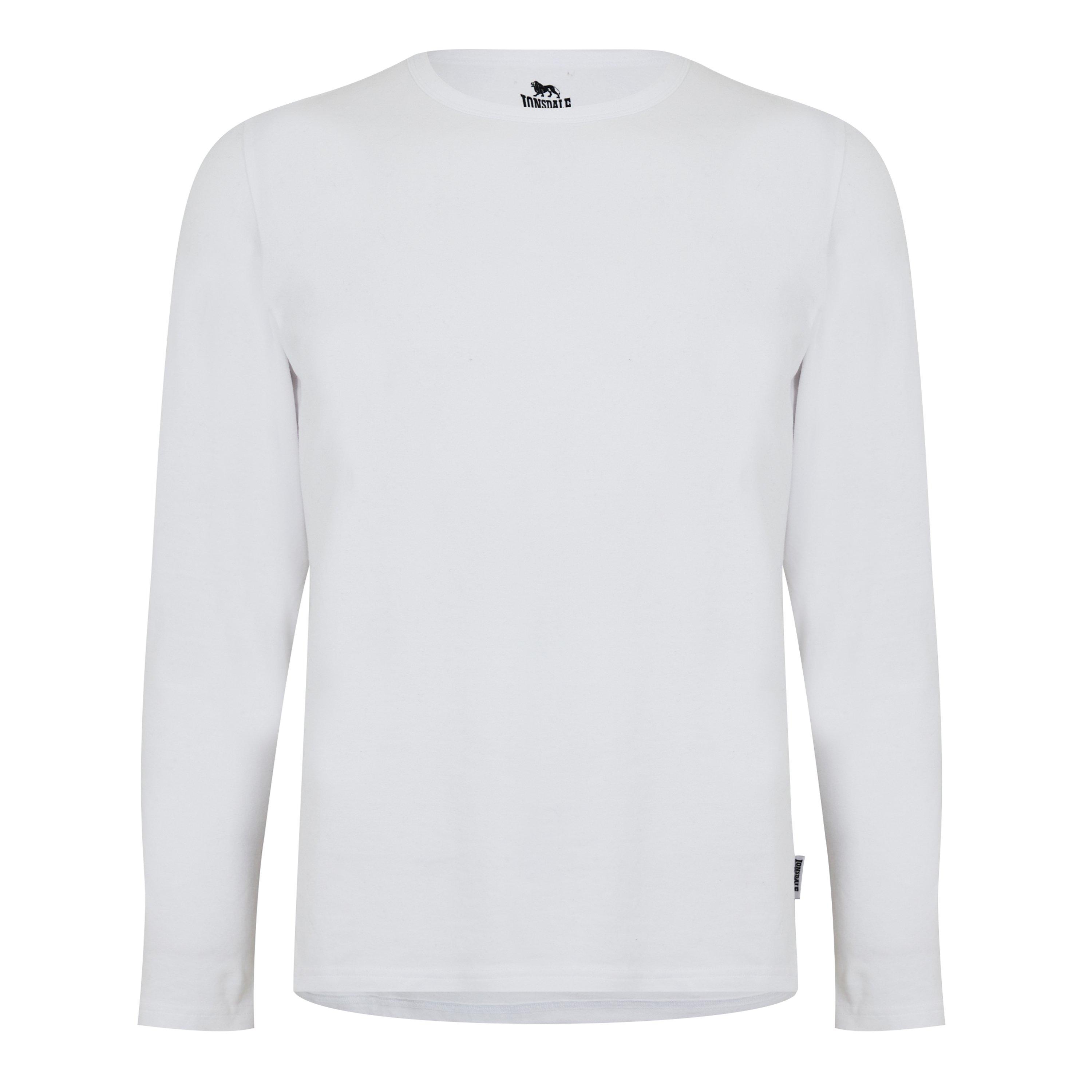 Lonsdale Long Sleeve T Shirt Mens Regular Fit TShirts Sports