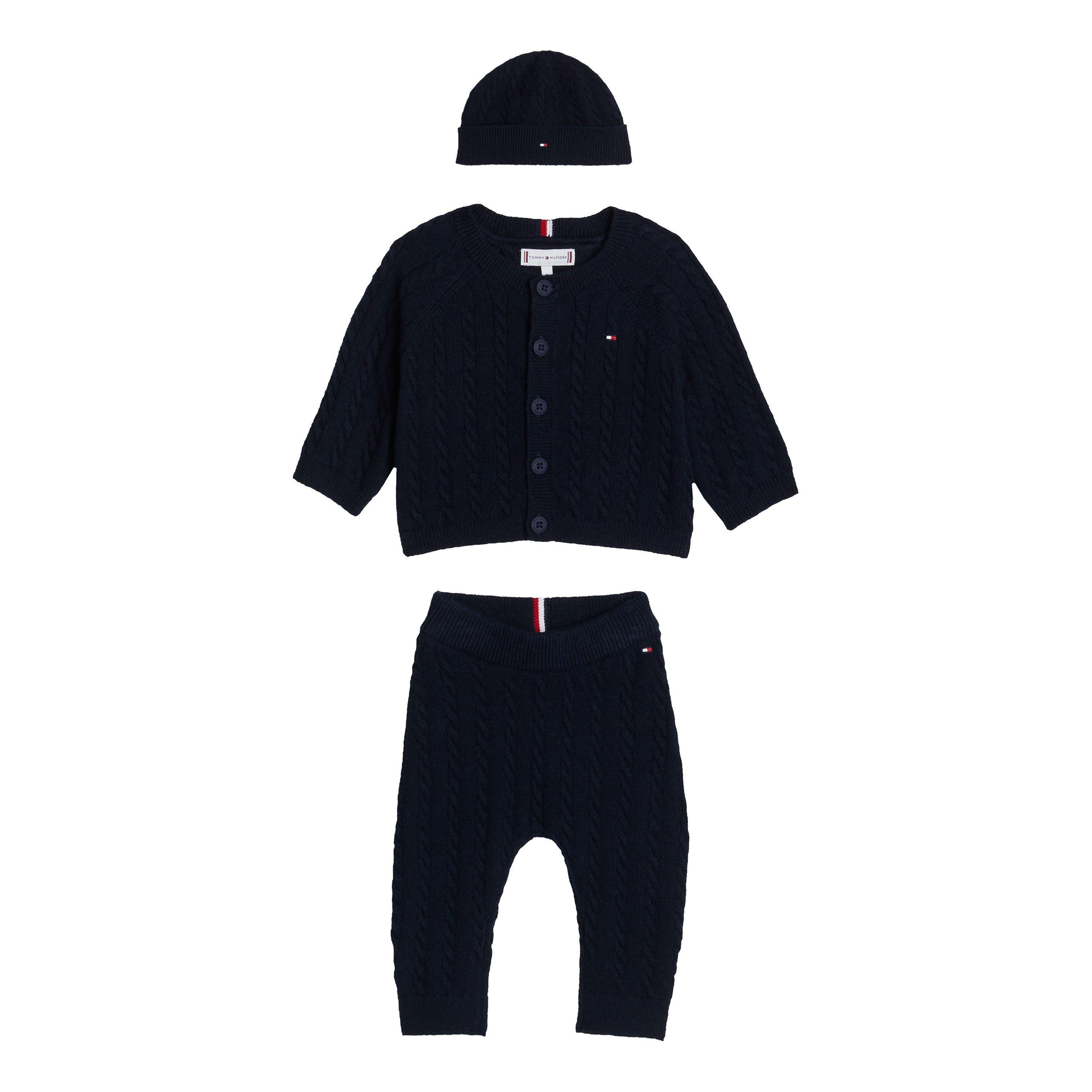 Tommy Hilfiger Sweater, Jogger and Hat Set Babies Clothing Sets USC