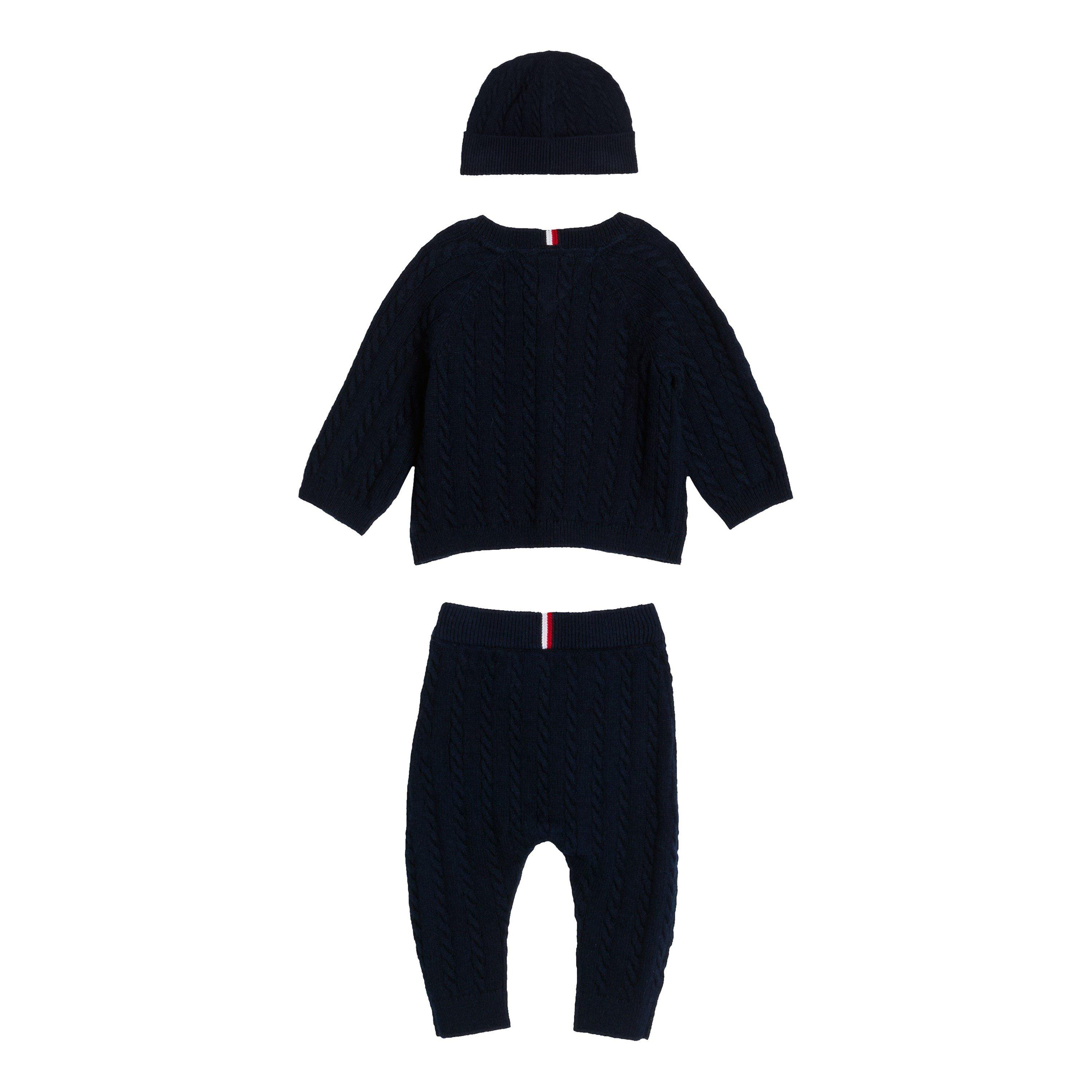 Tommy Hilfiger Sweater, Jogger and Hat Set Babies Clothing Sets USC