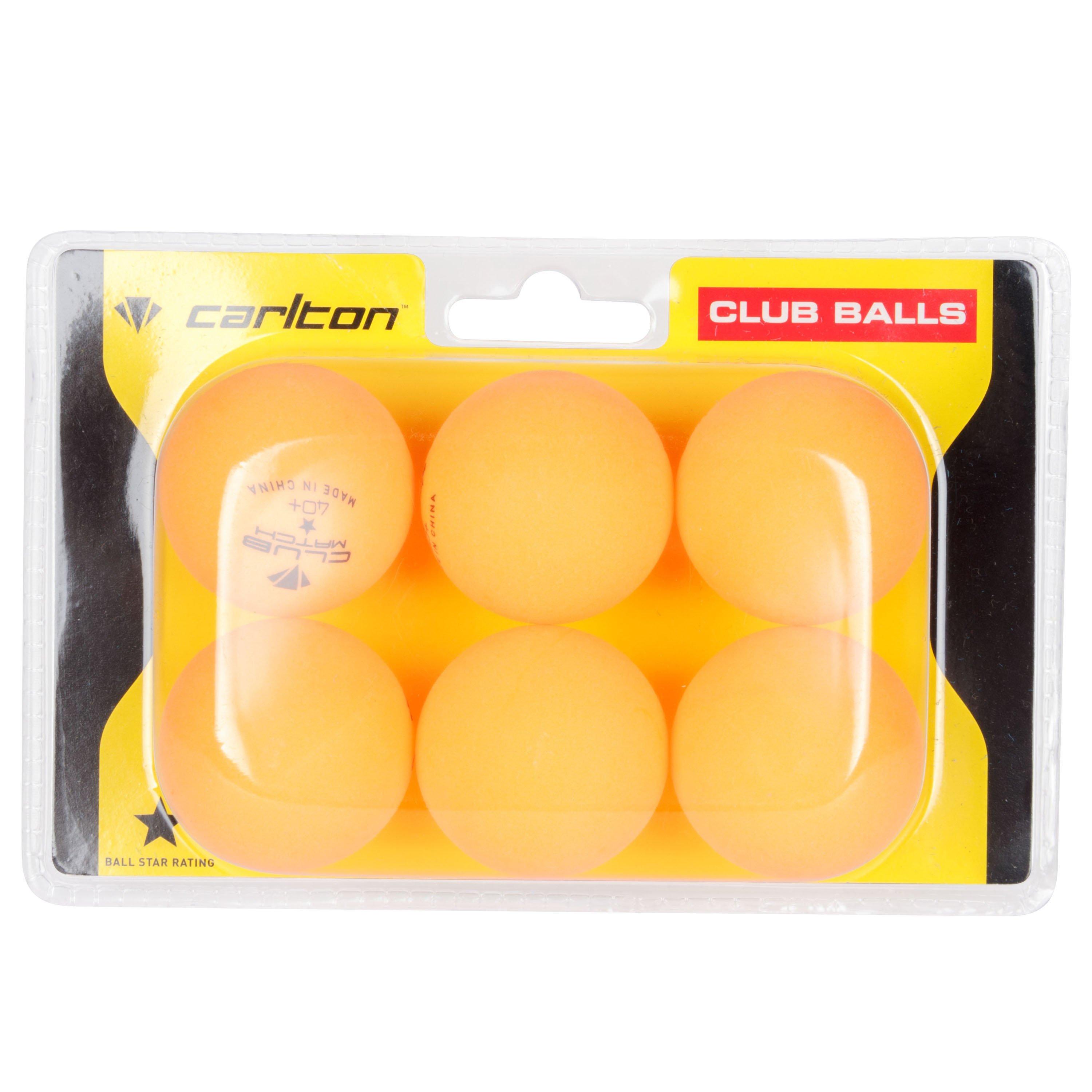 Carlton Club Table Tennis Balls 6 Pack Table Tennis Balls Sports