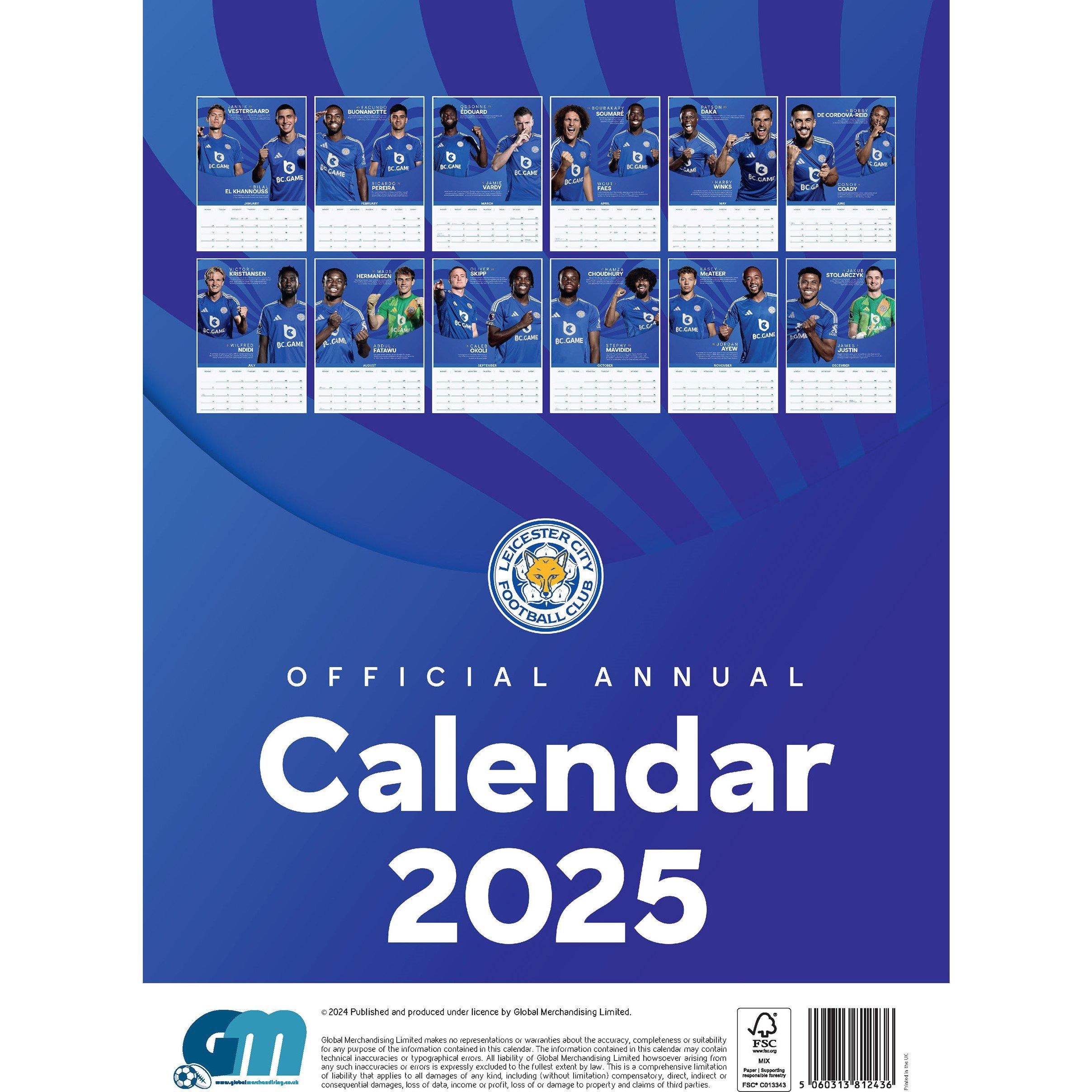 Grange Team Calendar 2025 Adults Kalender Sports Direct