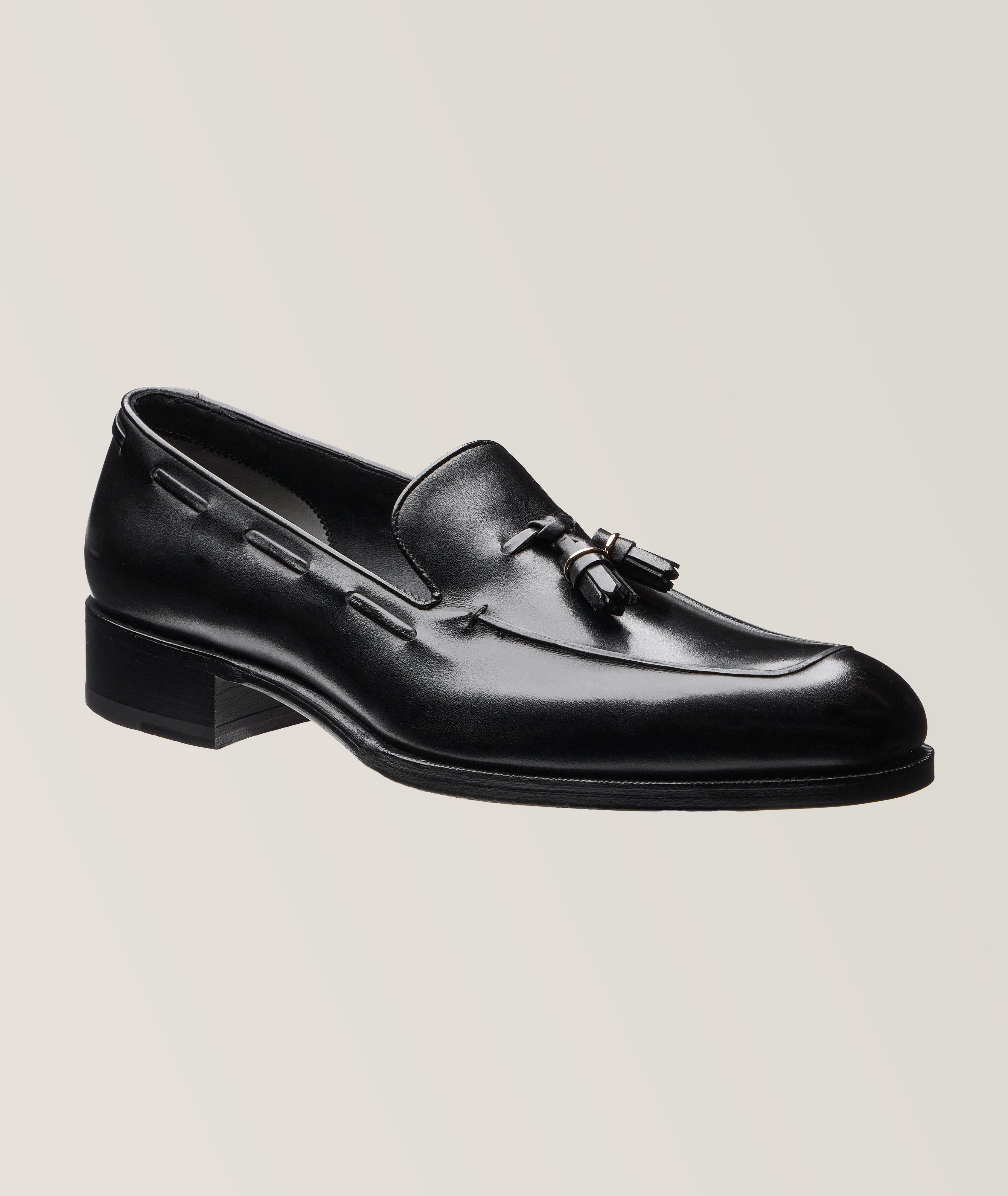 TOM FORD Edgar Polished Leather Tassel Loafers Dress Shoes Harry Rosen
