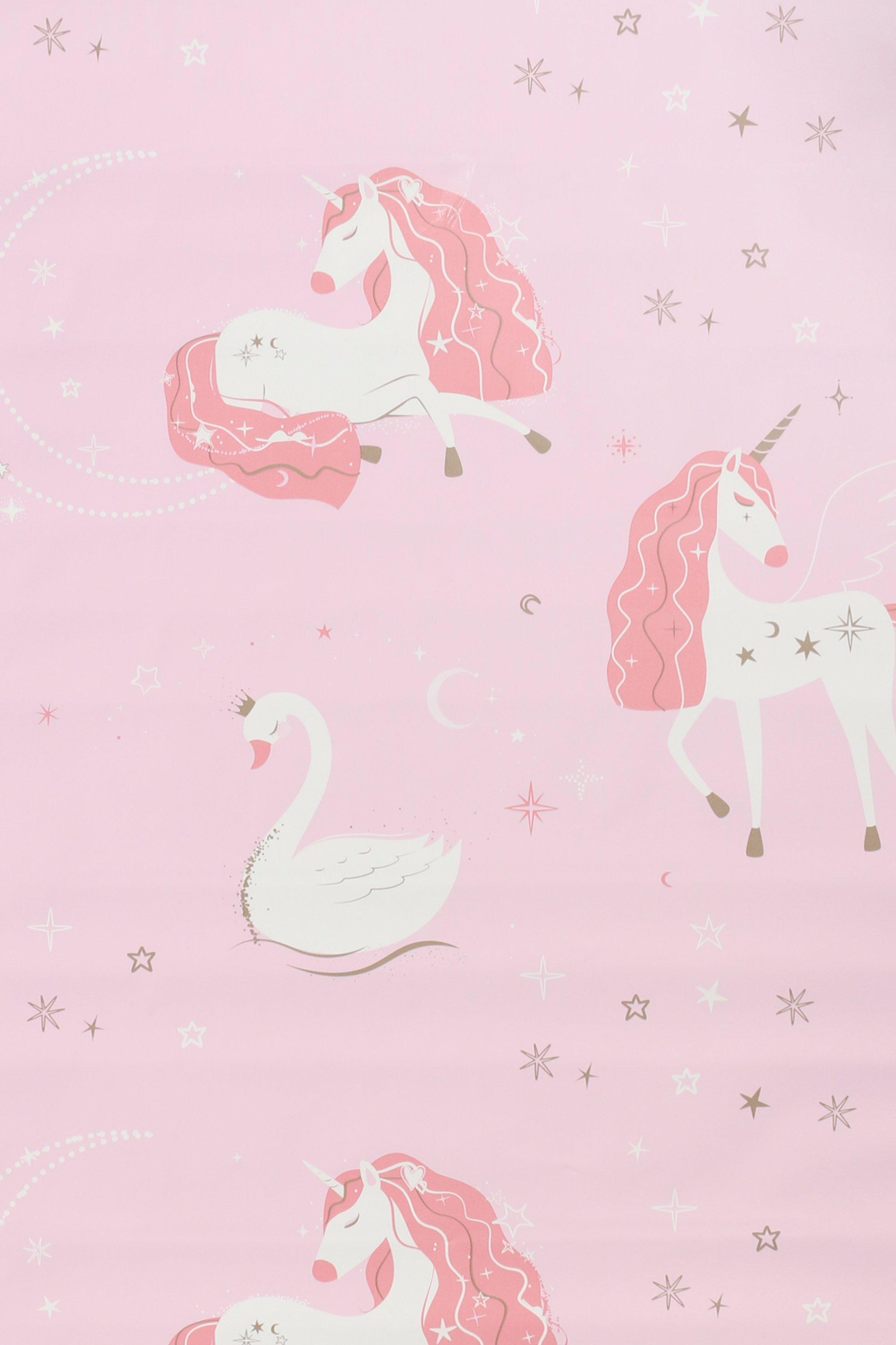Swans And Unicorns Wallpaper 45cmx10m