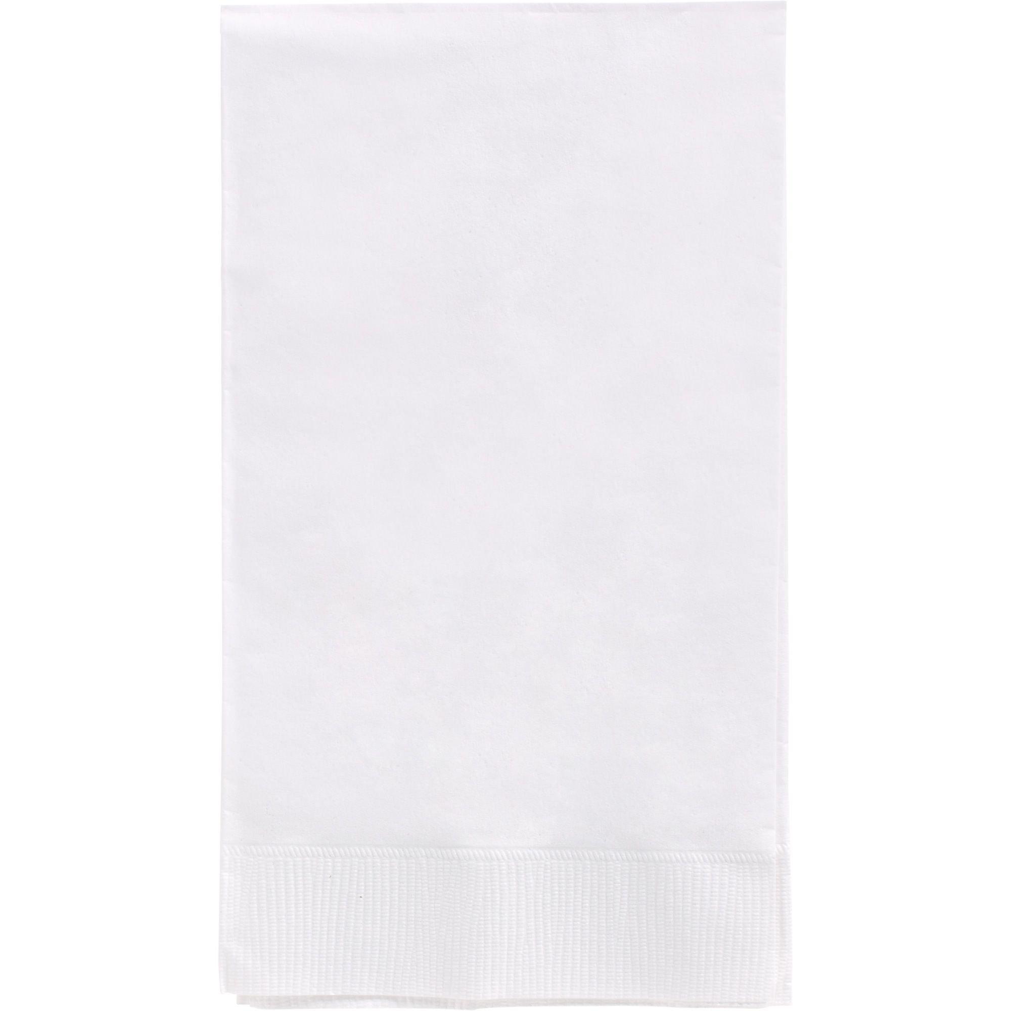 White Paper Guest Towels, 4.5in x 7.75in, 40ct Party City