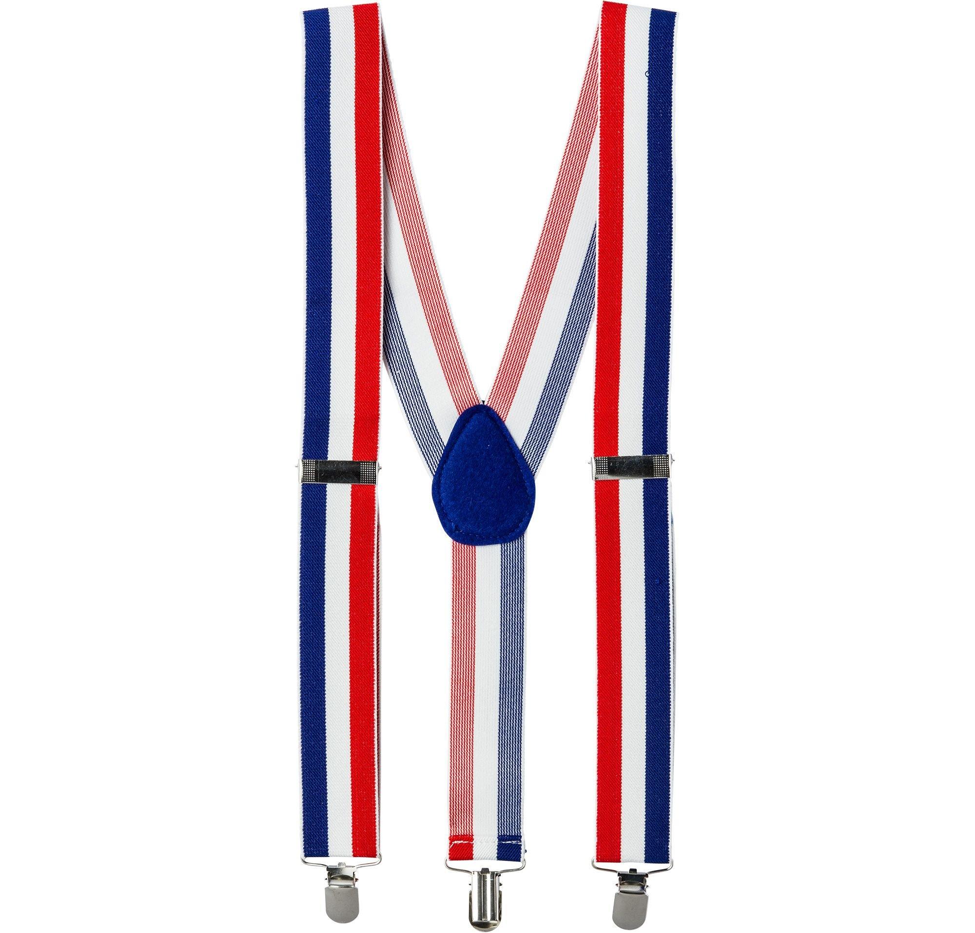 Patriotic Striped Suspenders Party City