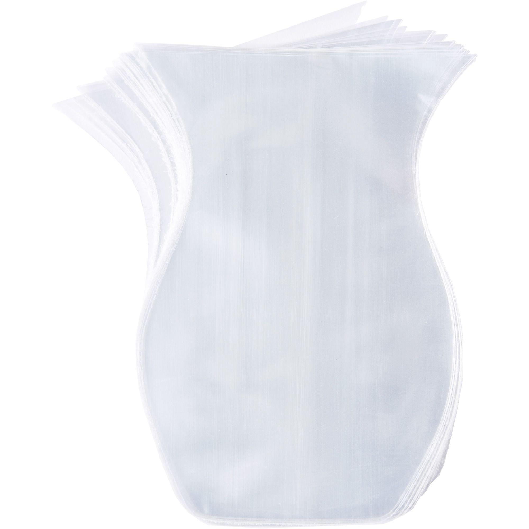 Clear Shaped Plastic Treat Bags 100ct Party City