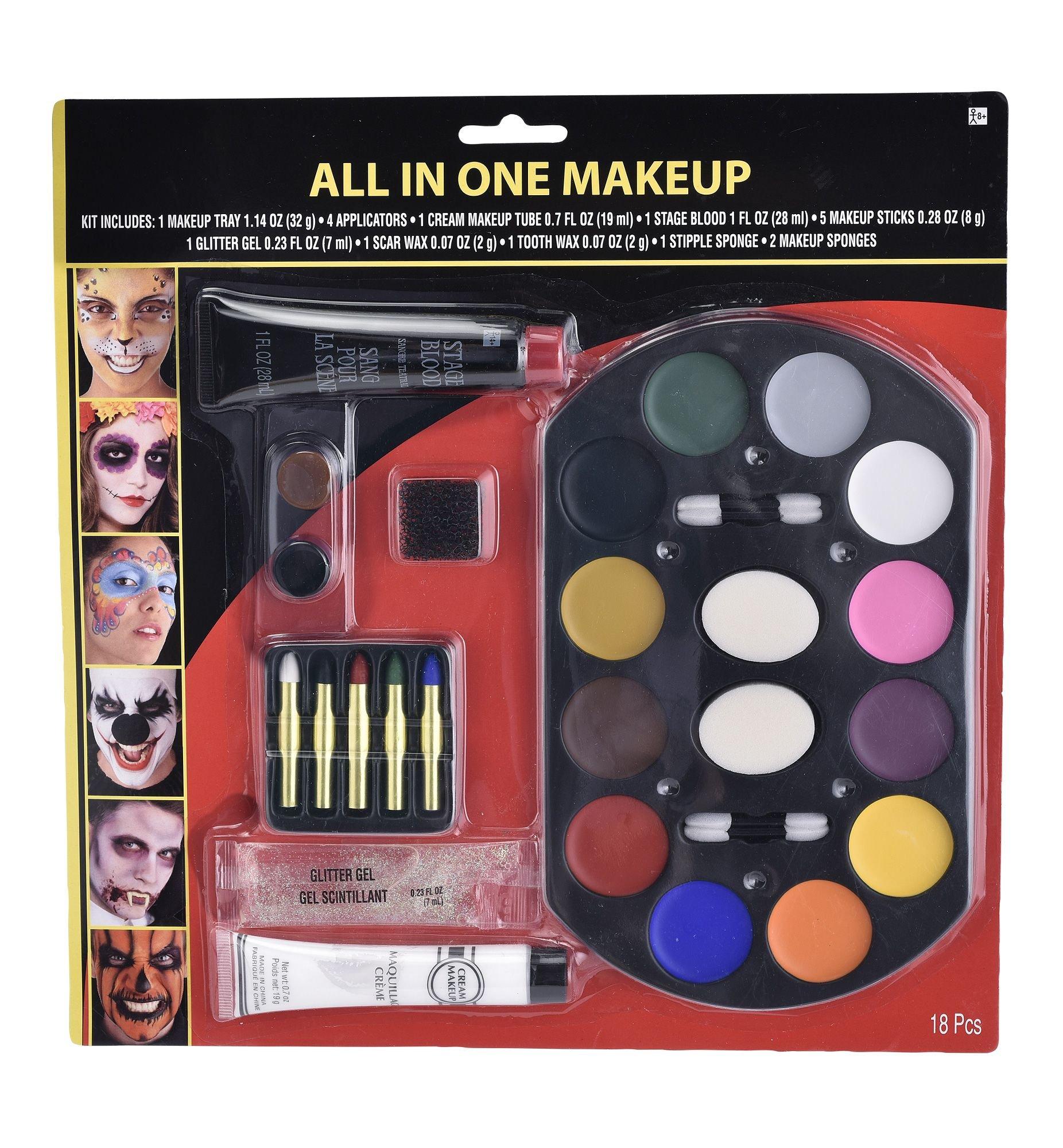 AllInOne Halloween Makeup Kit 18pc Party City