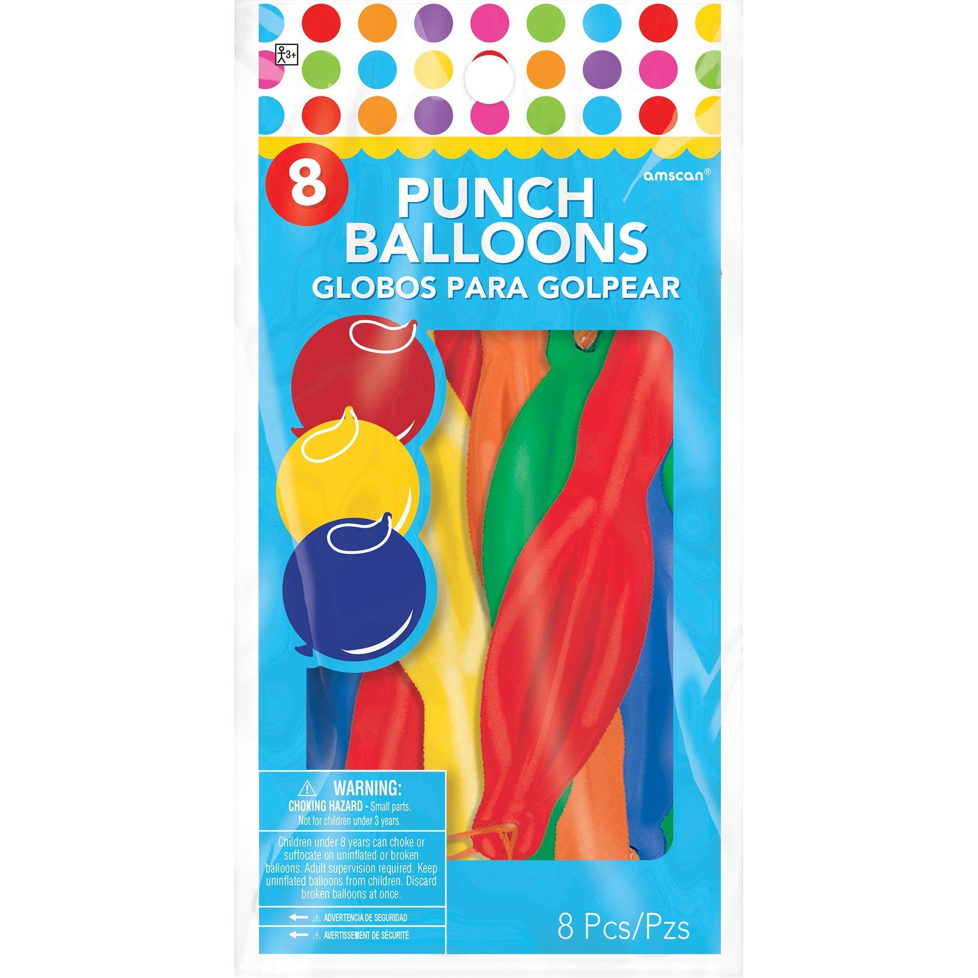 8ct, Punch Balloons Party City