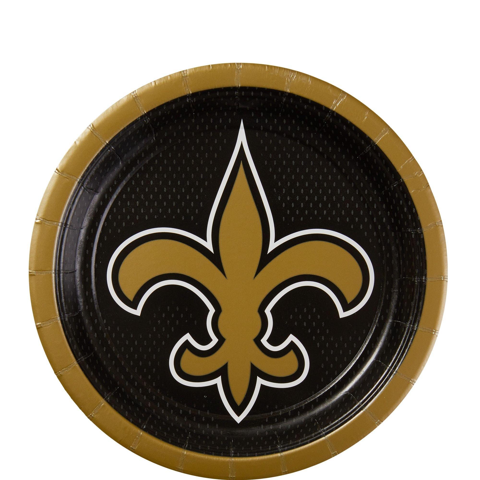 New Orleans Saints Dessert Plates 18ct Party City