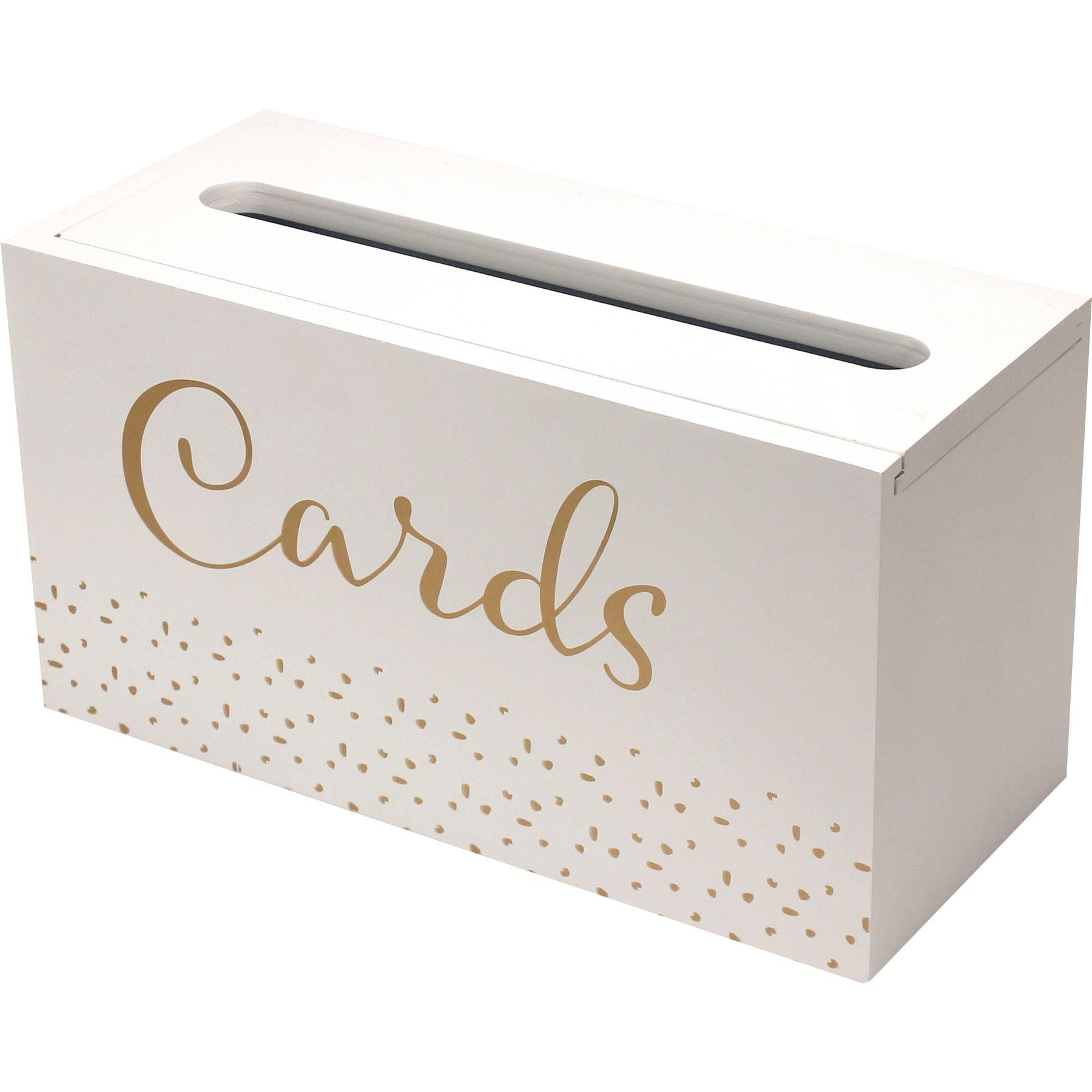 White Card Holder Box 12 1/2in x 6 3/4in Party City
