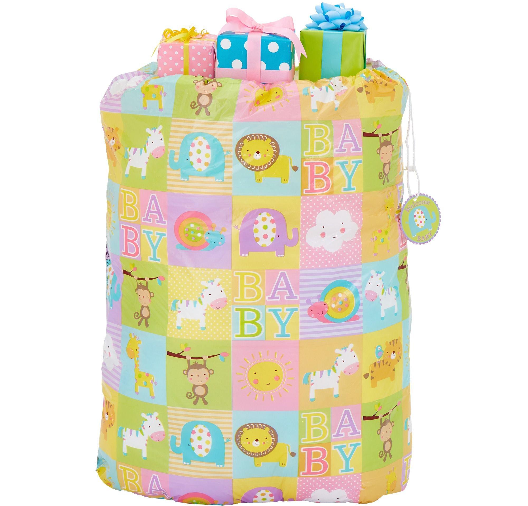 Animals Baby Shower Gift Sack 36in x 44in Party City