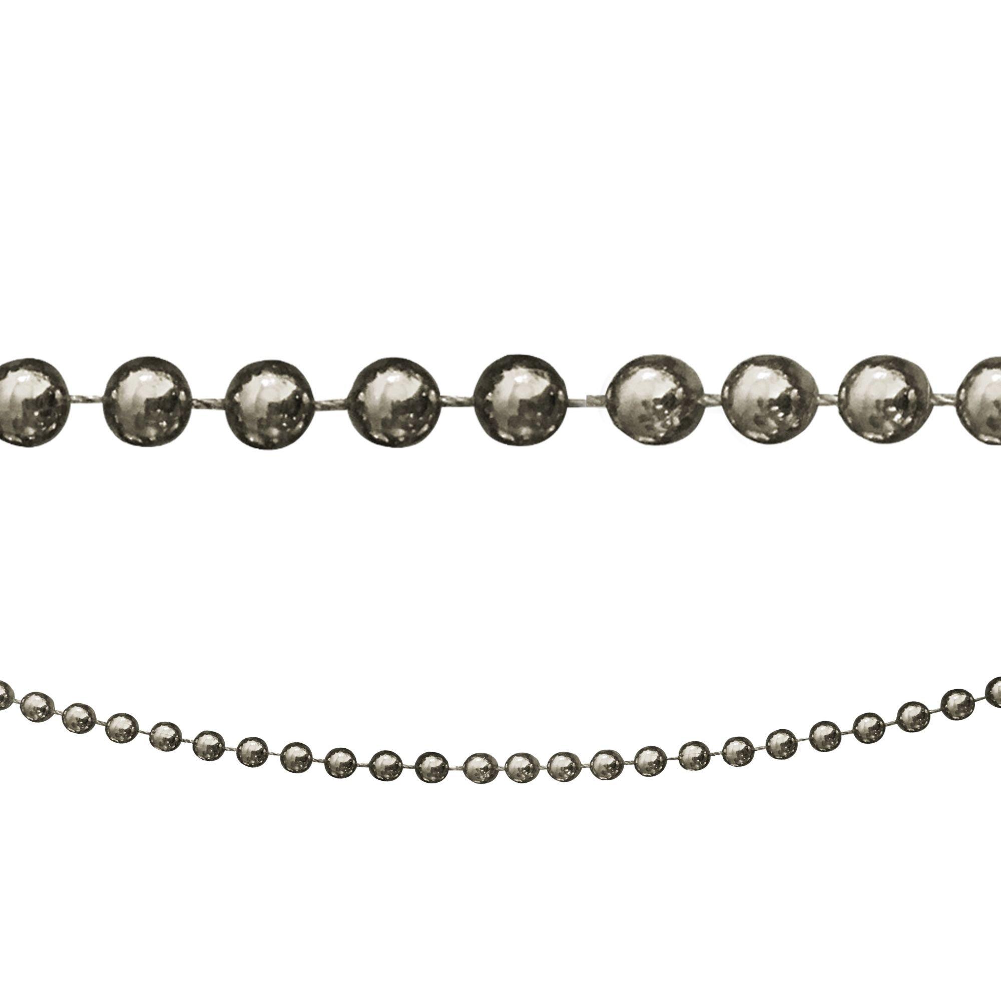 Silver Bead Garland 8ft Party City