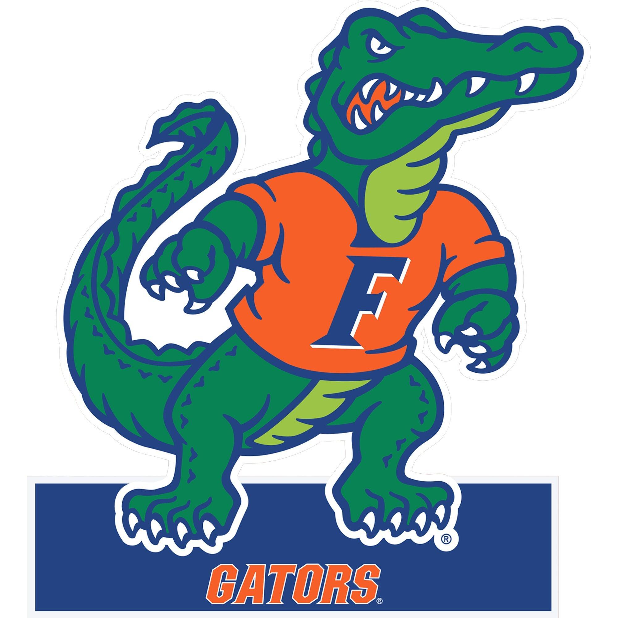 Florida Gators Mascot Table Sign 7 1/2in x 8in Party City