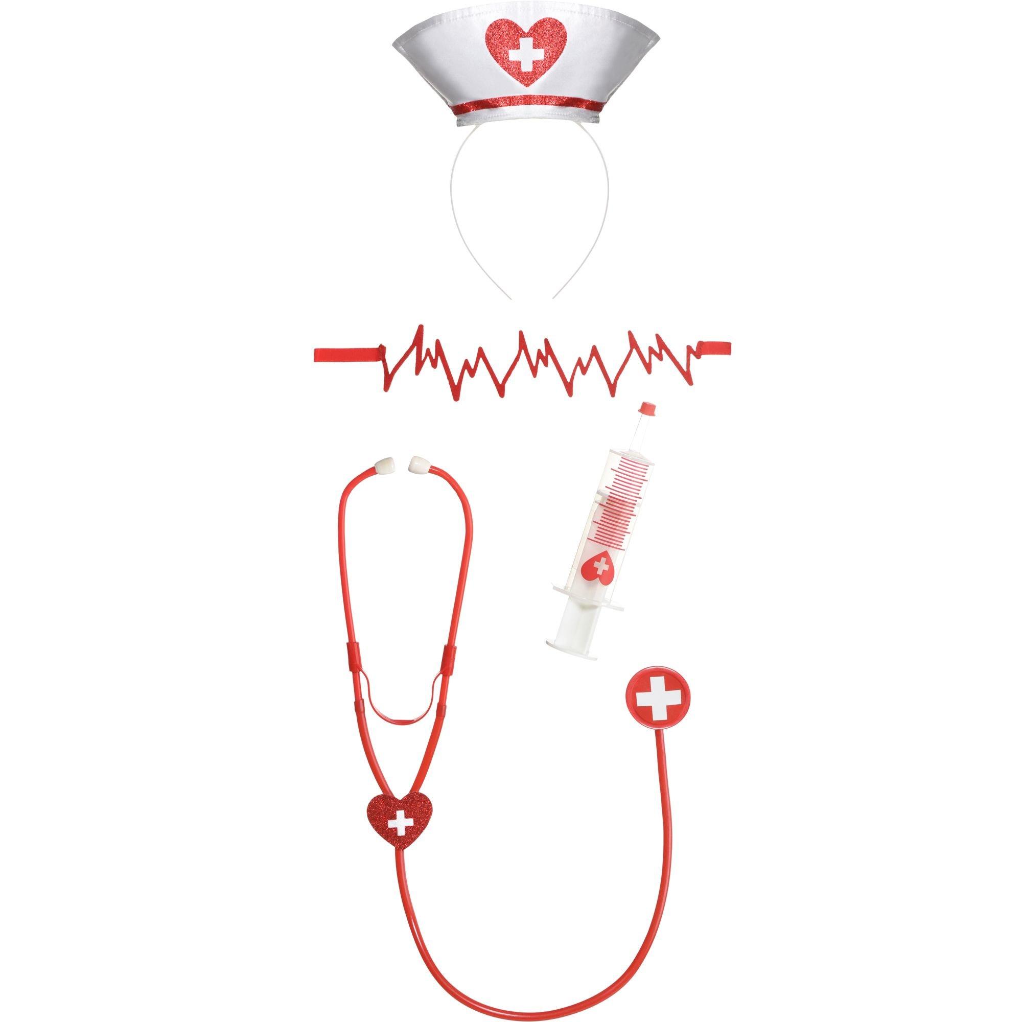 Flat Line Nurse Costume Accessory Kit for Adults Party City