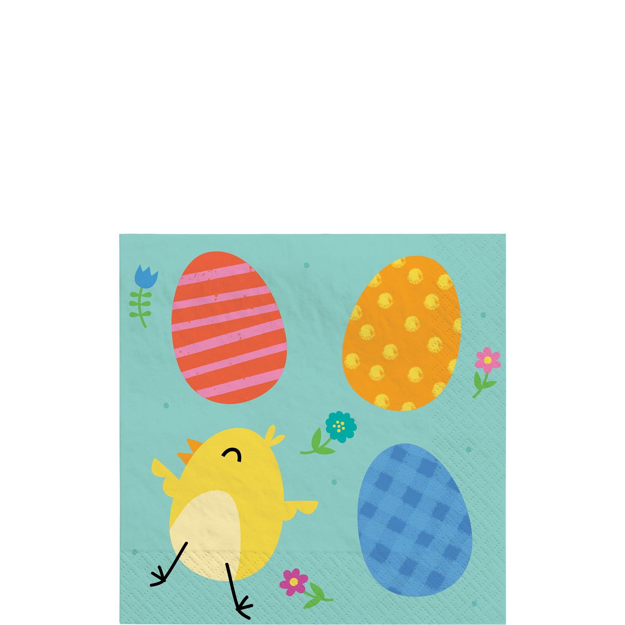 Funny Bunny Easter Paper Lunch Napkins, 6.5in, 16ct Party City