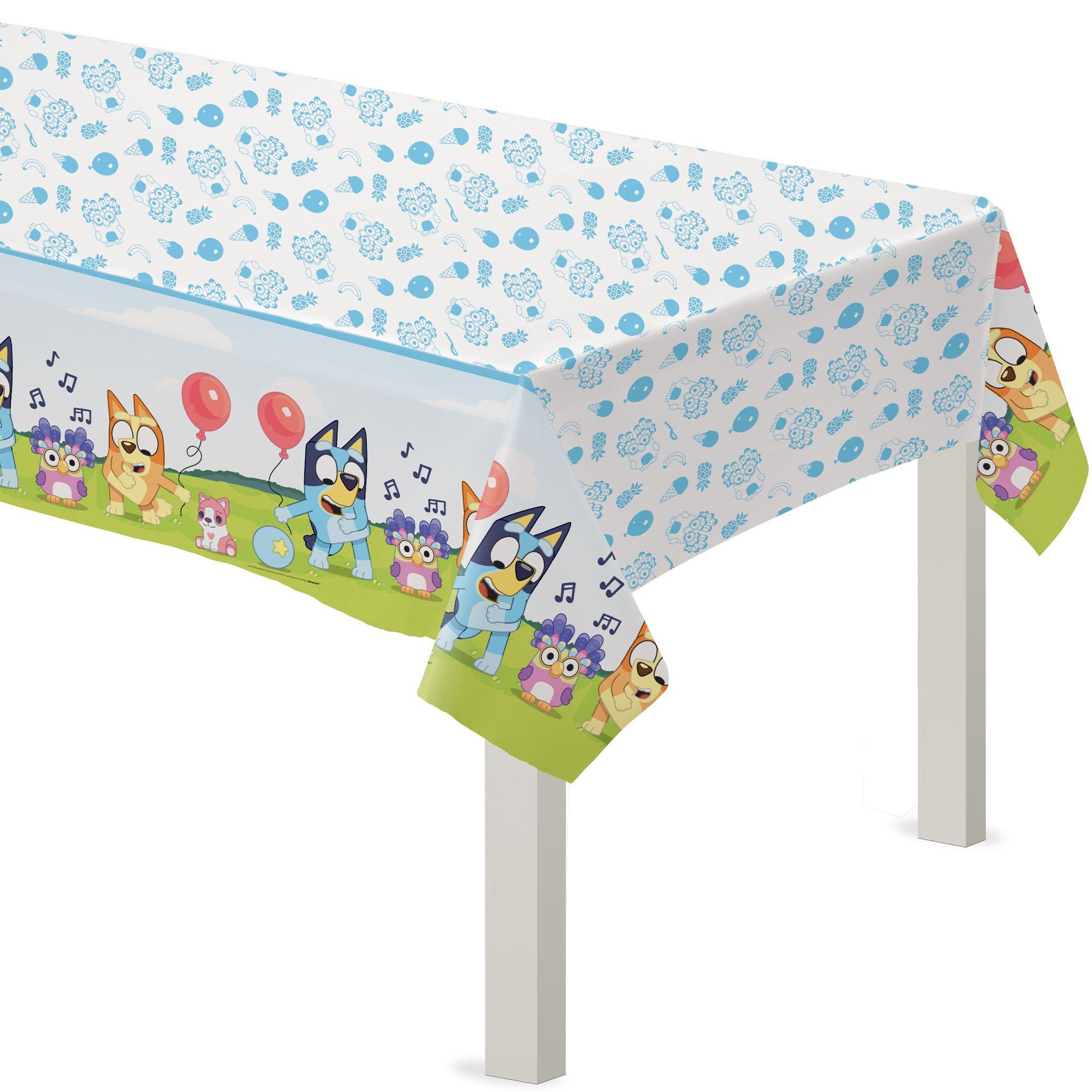 Bluey Plastic Table Cover, 54in x 96in Party City