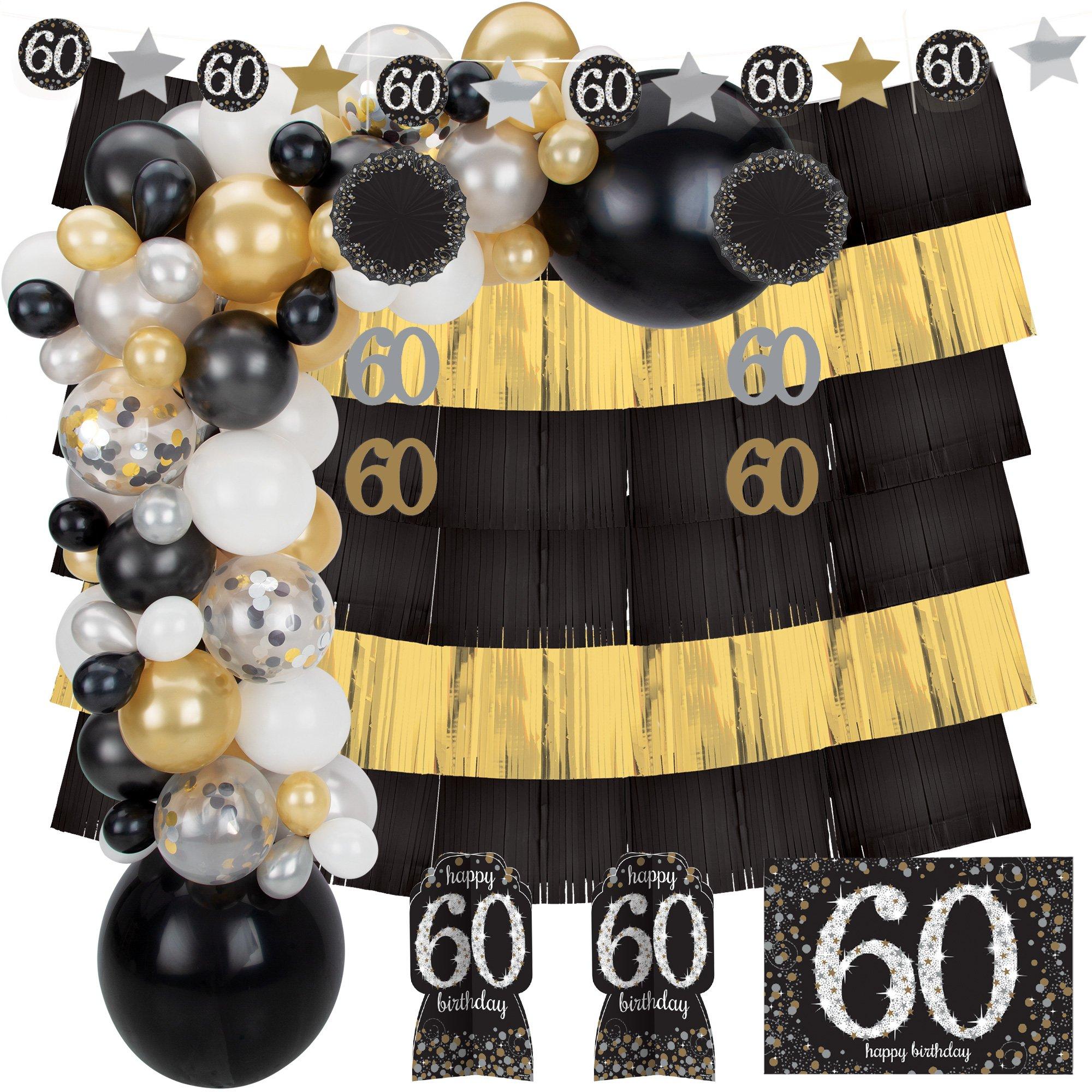 Giant Sparkling Celebration 60th Birthday Room Decorating Kit Party City