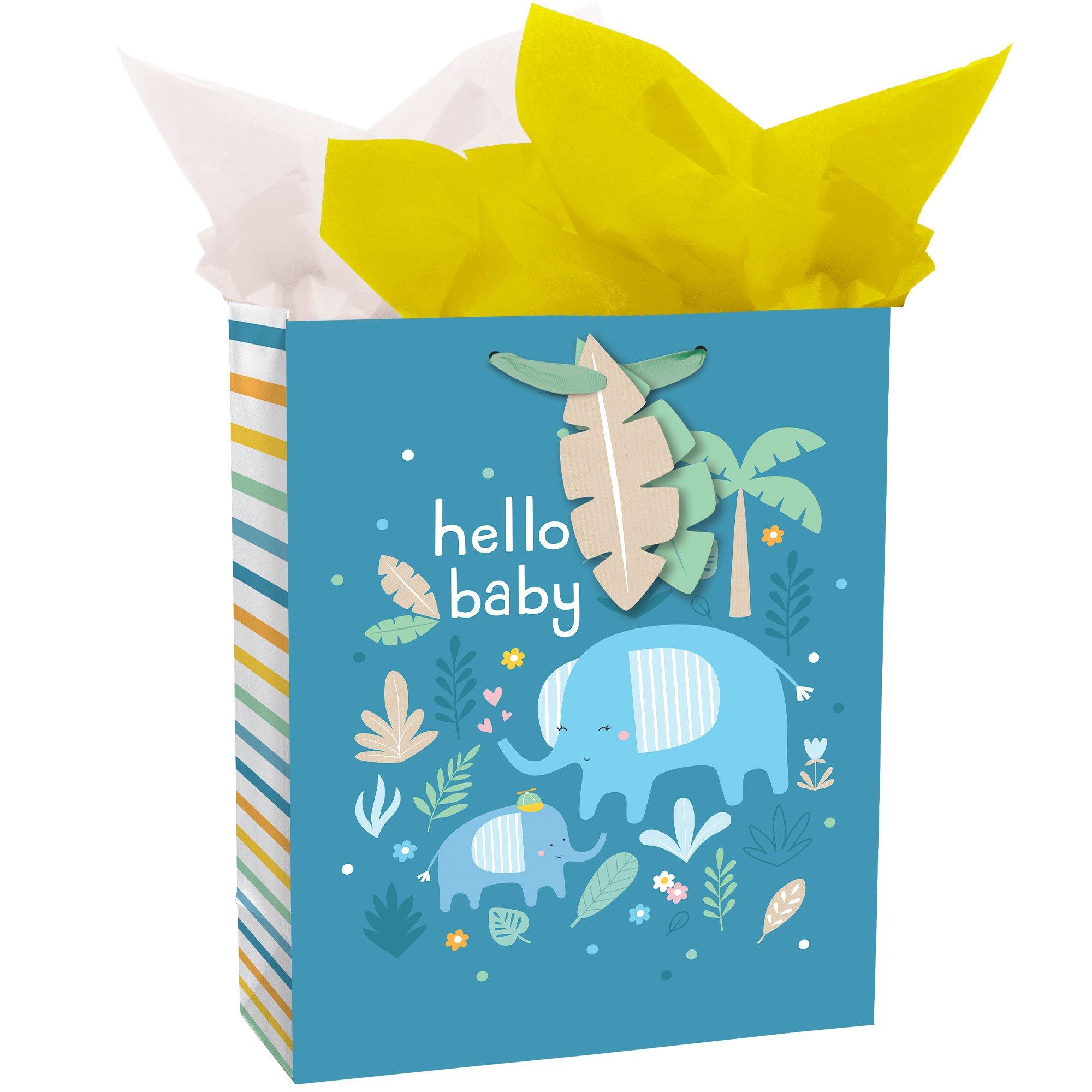 Hello Baby Jungle Gift Bag Kit, 3pc Party City