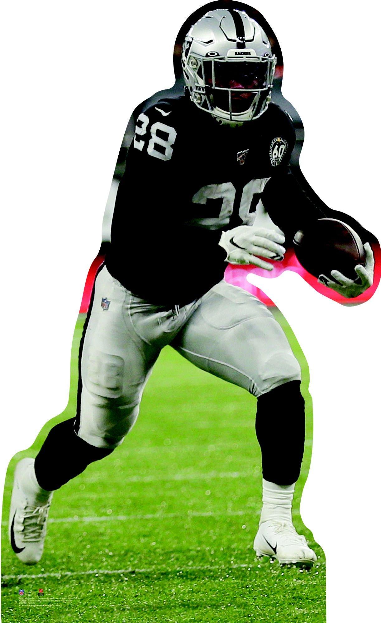 NFL Las Vegas Raiders Josh Jacobs Cardboard Cutout, 3ft Party City
