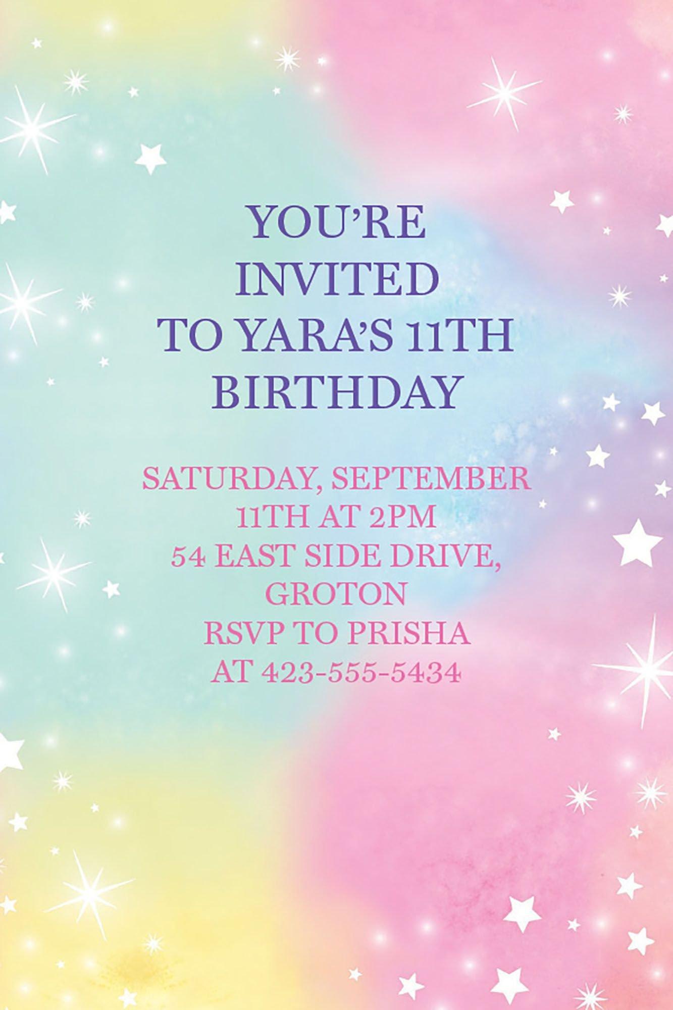 Custom Luminous Cardstock Invitations Party City