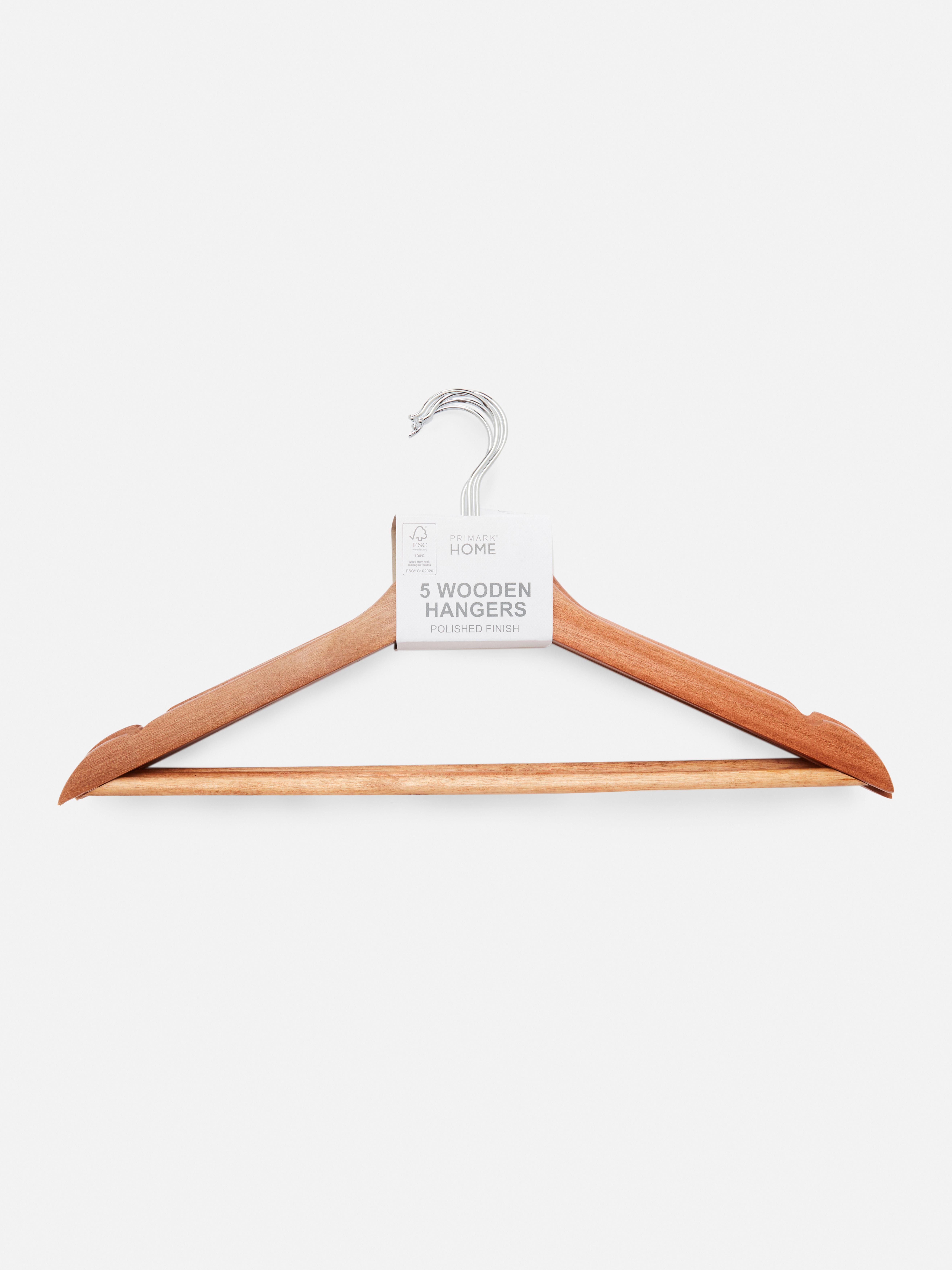 Overseas parallel import regular item Lot Of Five Wooden Pants Hangers