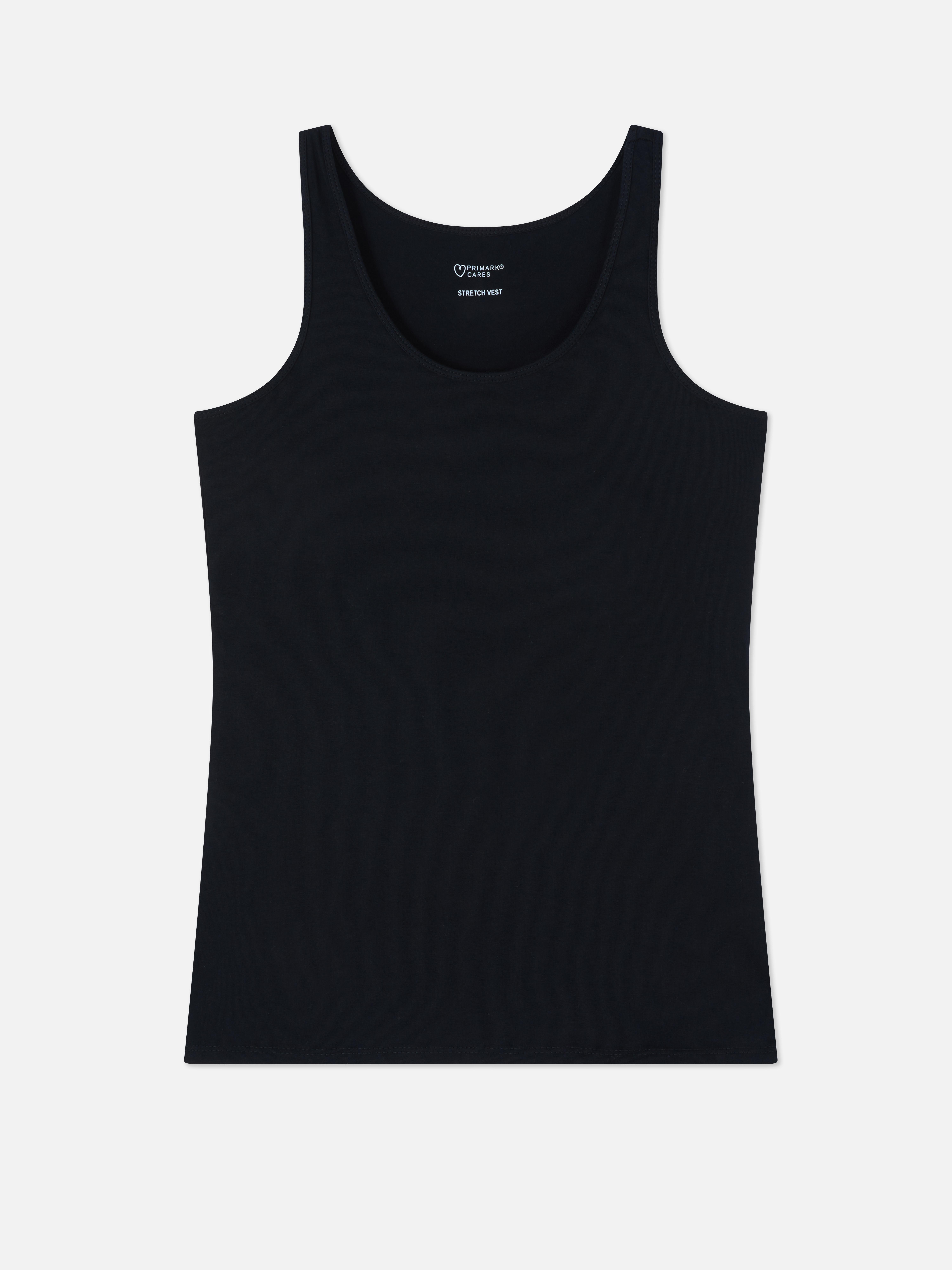 Women's Black Stretch Vest Top Penneys