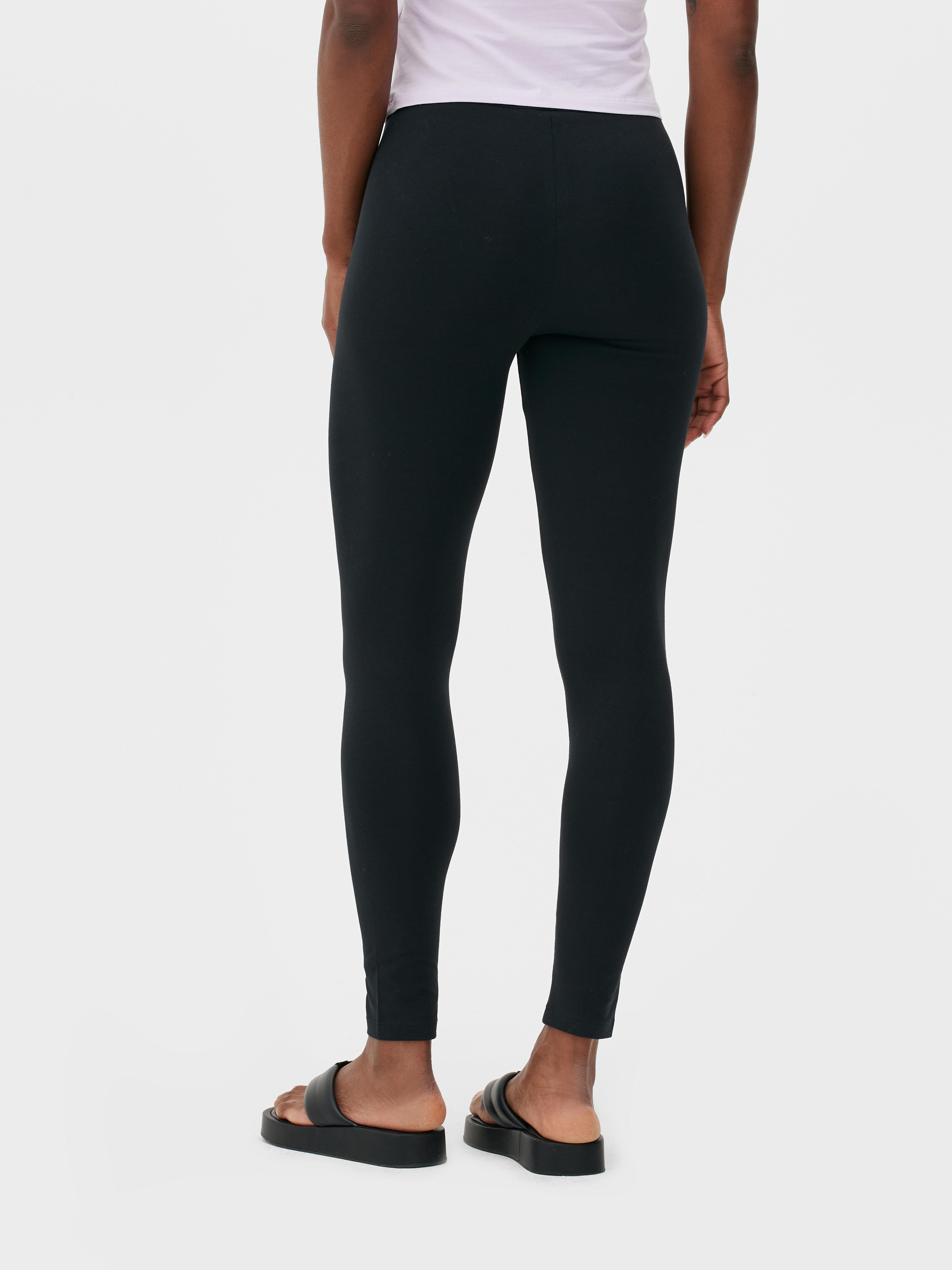 Womens Black Cotton Leggings Primark