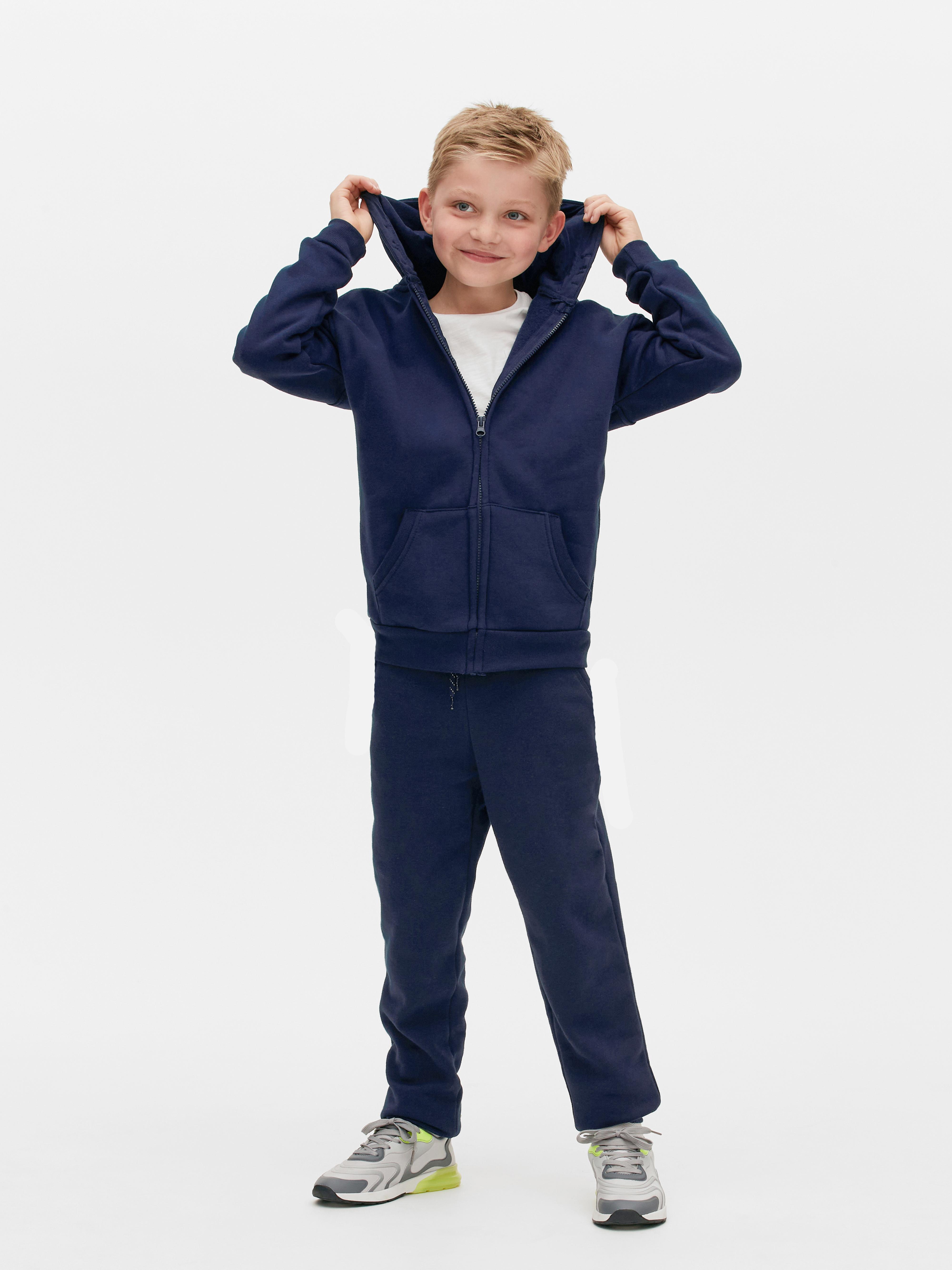 Boys Navy ZipUp Hoodie Primark