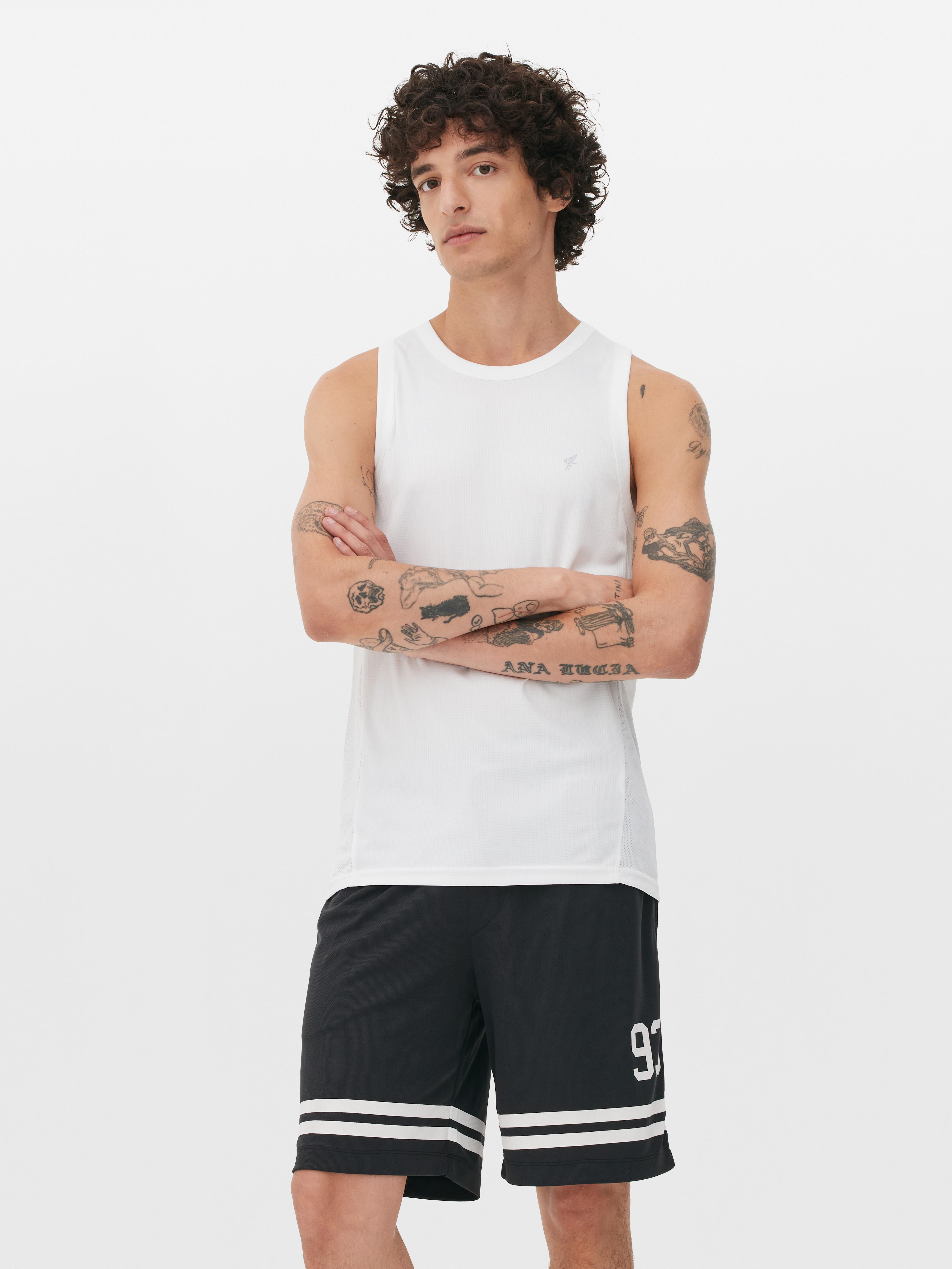 Men's White Performance Tank Primark