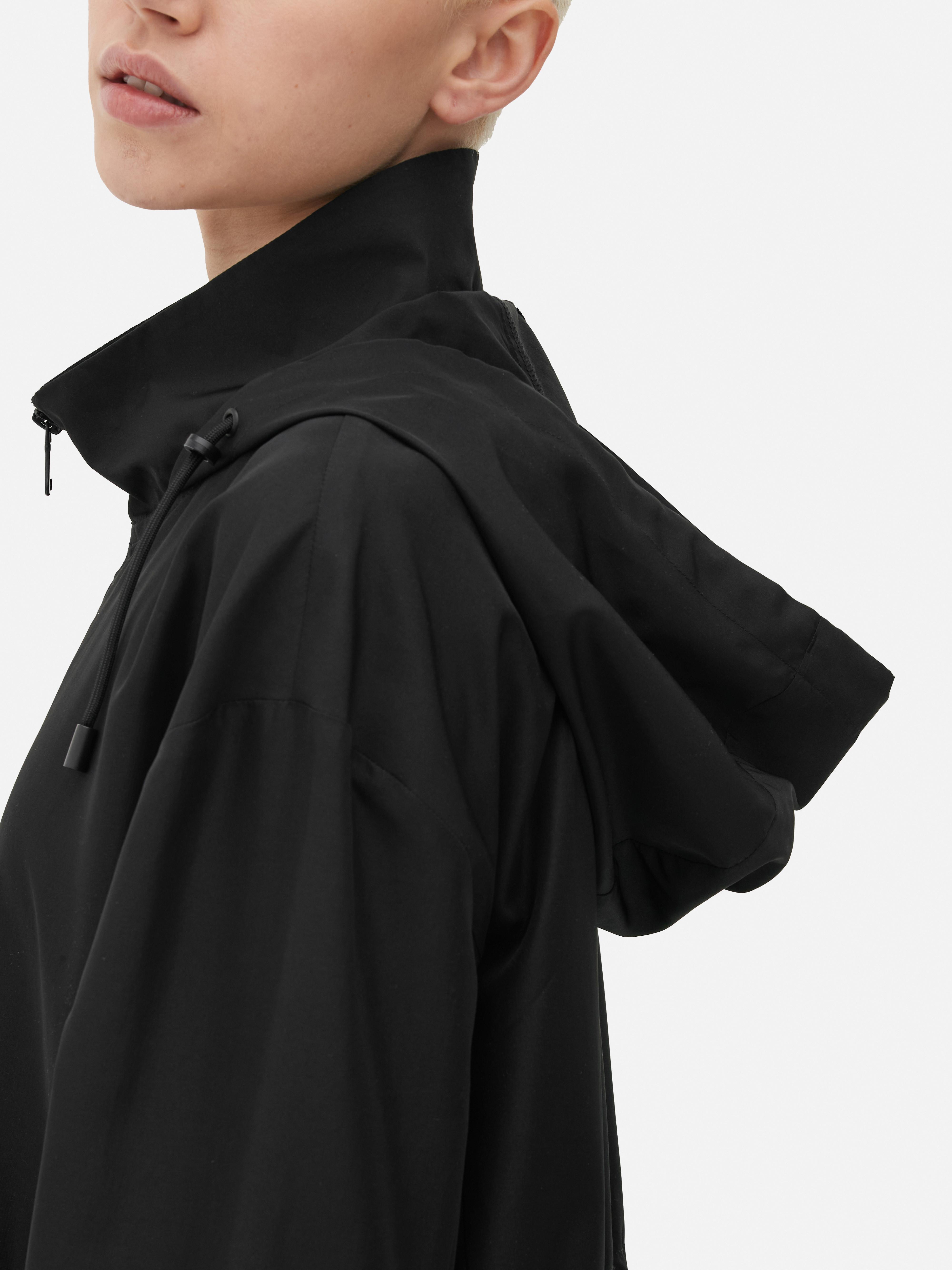 Women's Black 2 Lightweight Hooded Parka Primark