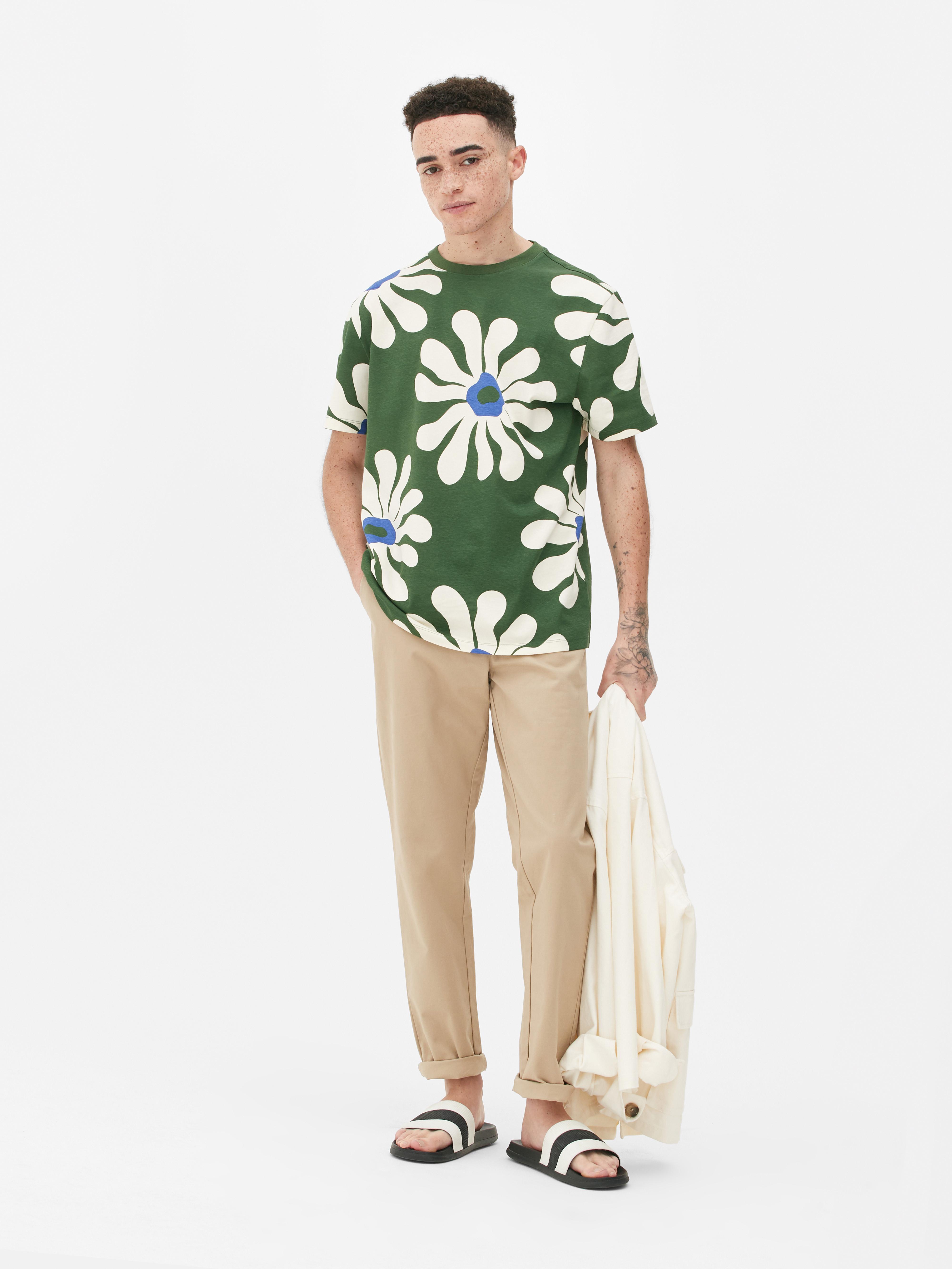 Slimfit chino met stretch Steenkleurig Heren Primark