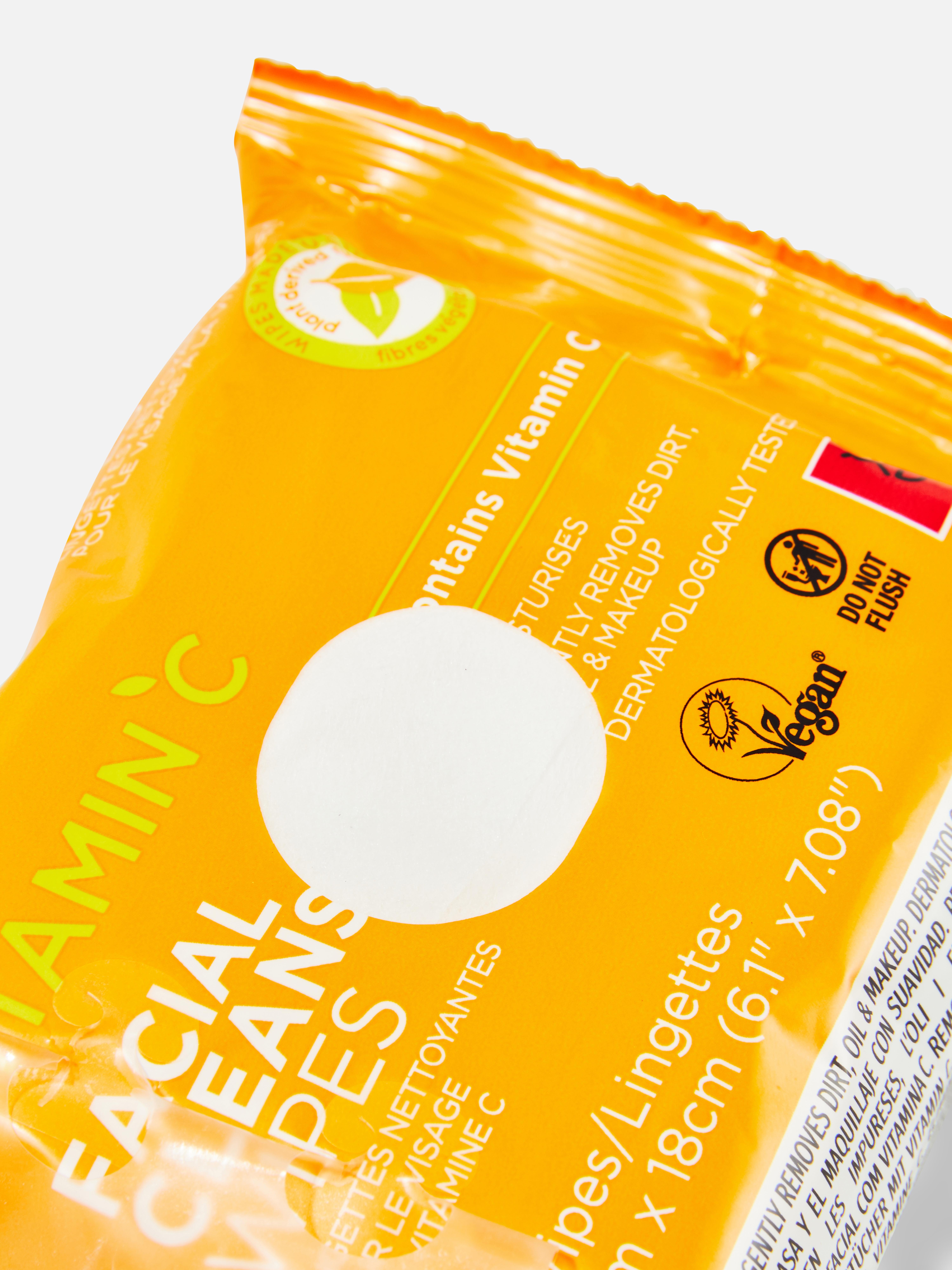 PS... Salviettine detergenti viso alla vitamina C Primark