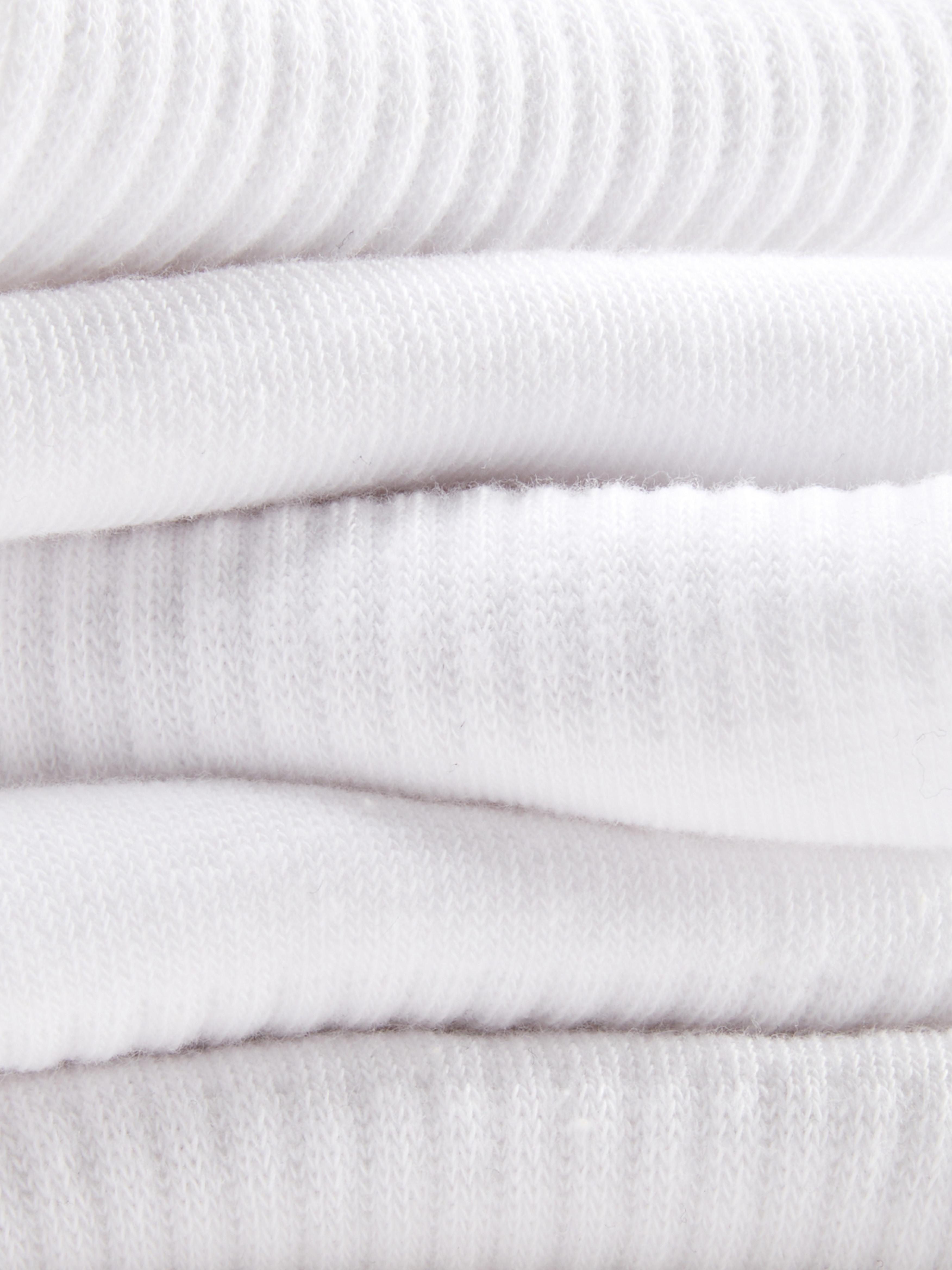 Mens White 5pk Trainer Socks Primark