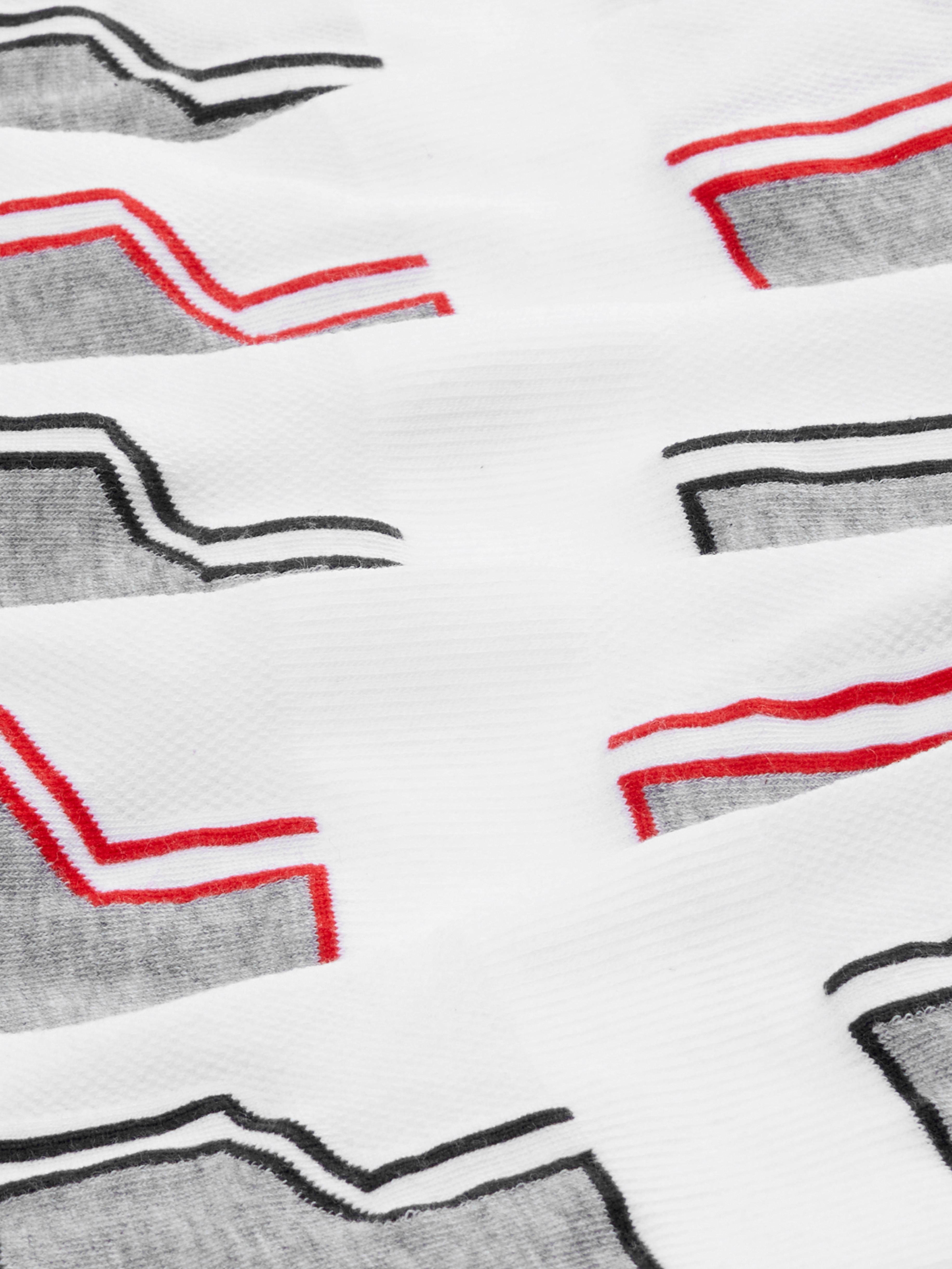 Mens White 5pk Wilson Trainer Socks Primark