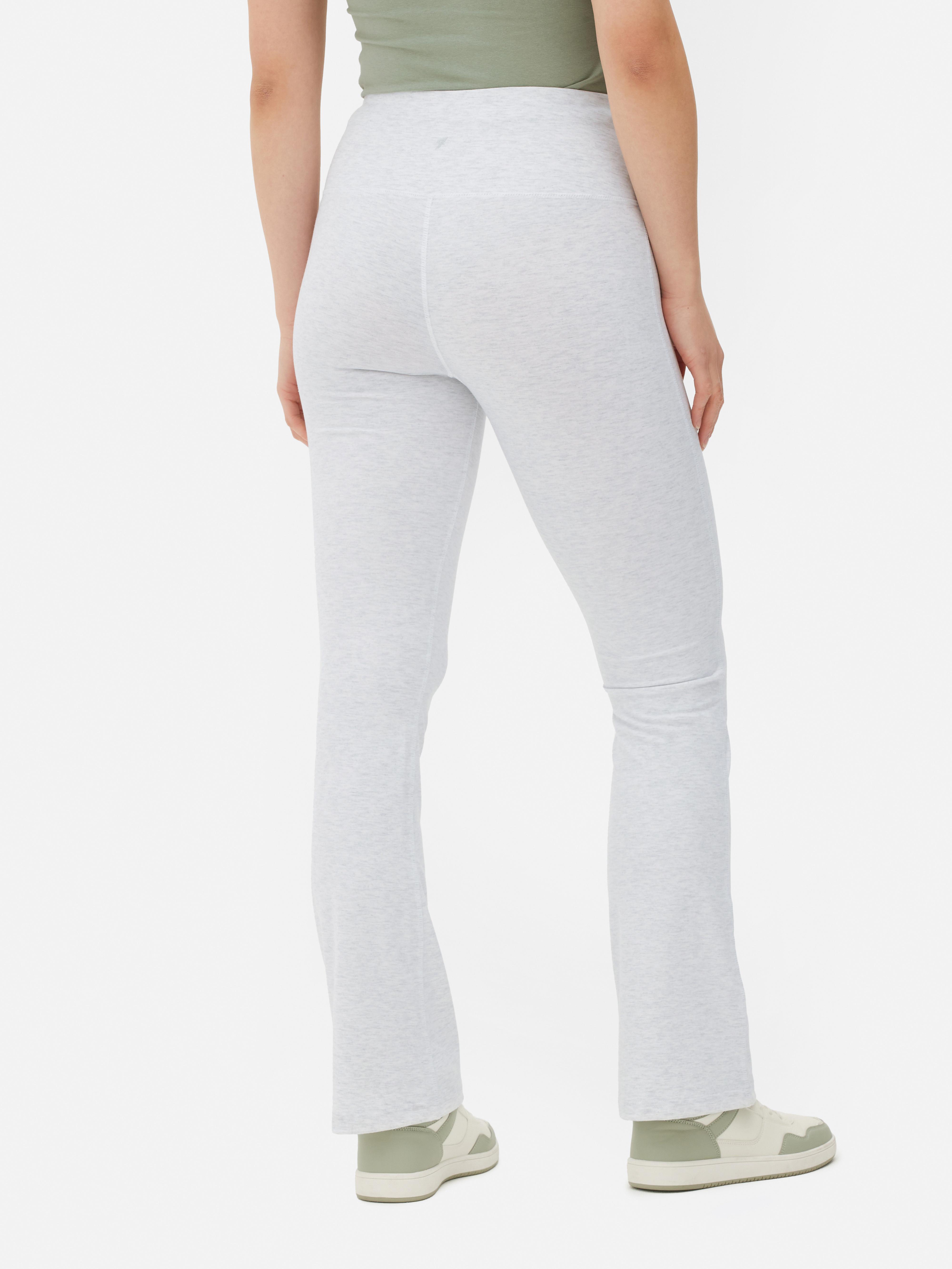 Womens Grey Marl Performance Flared Yoga Leggings Primark